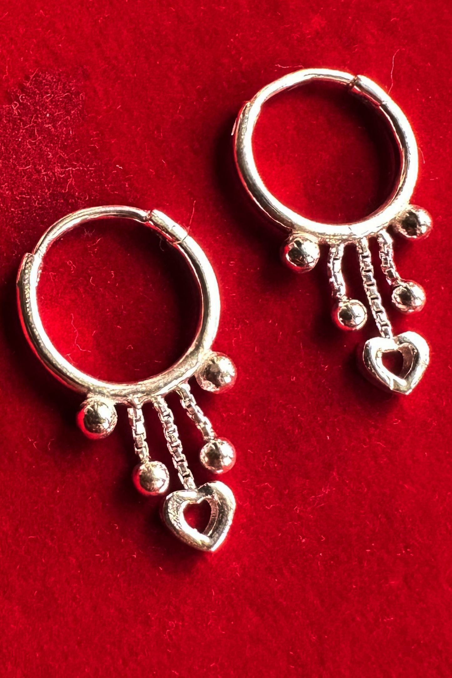 Preet Baali Hoop Earrings- Silver