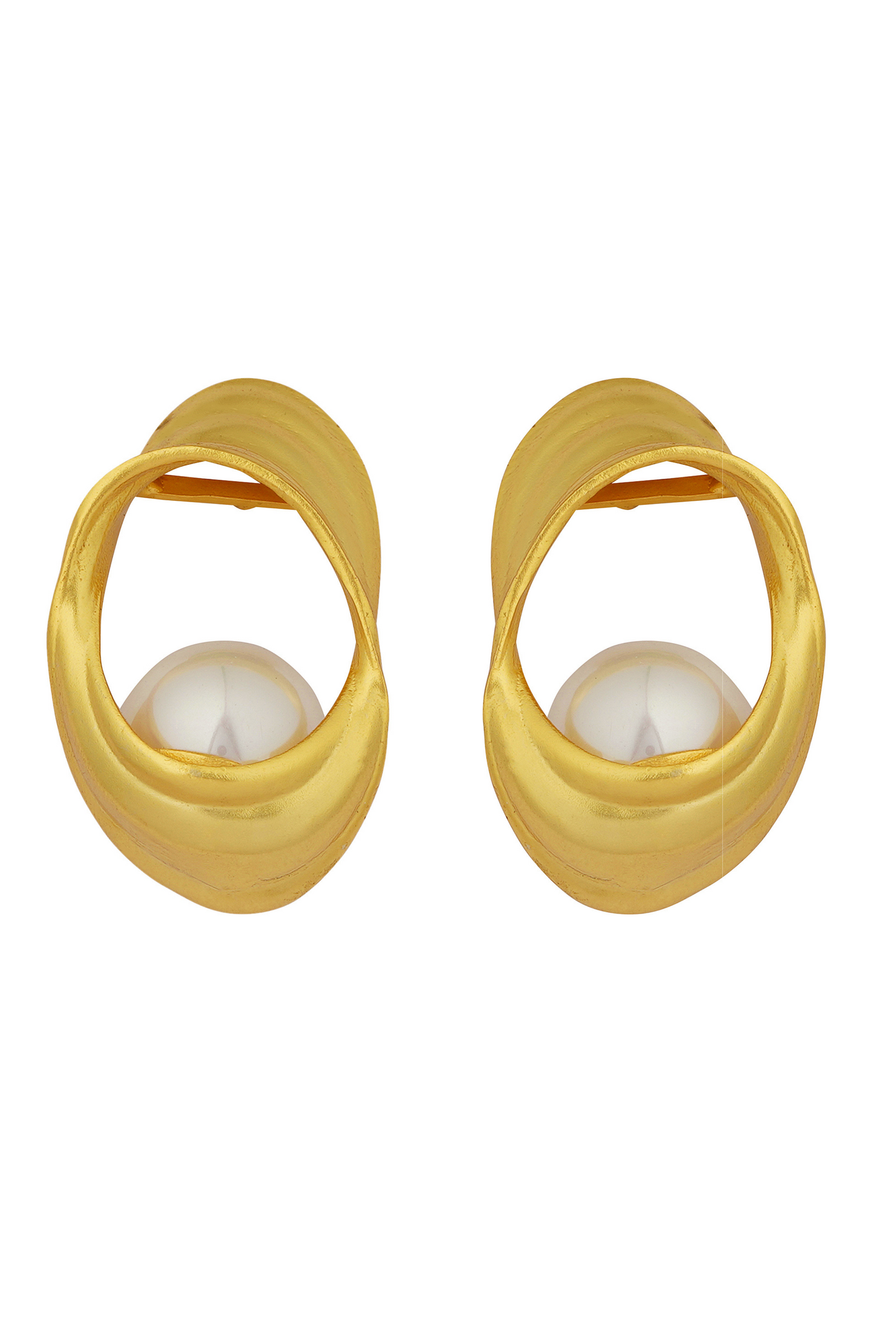 Dance of the Sea Pearl Stud Earrings