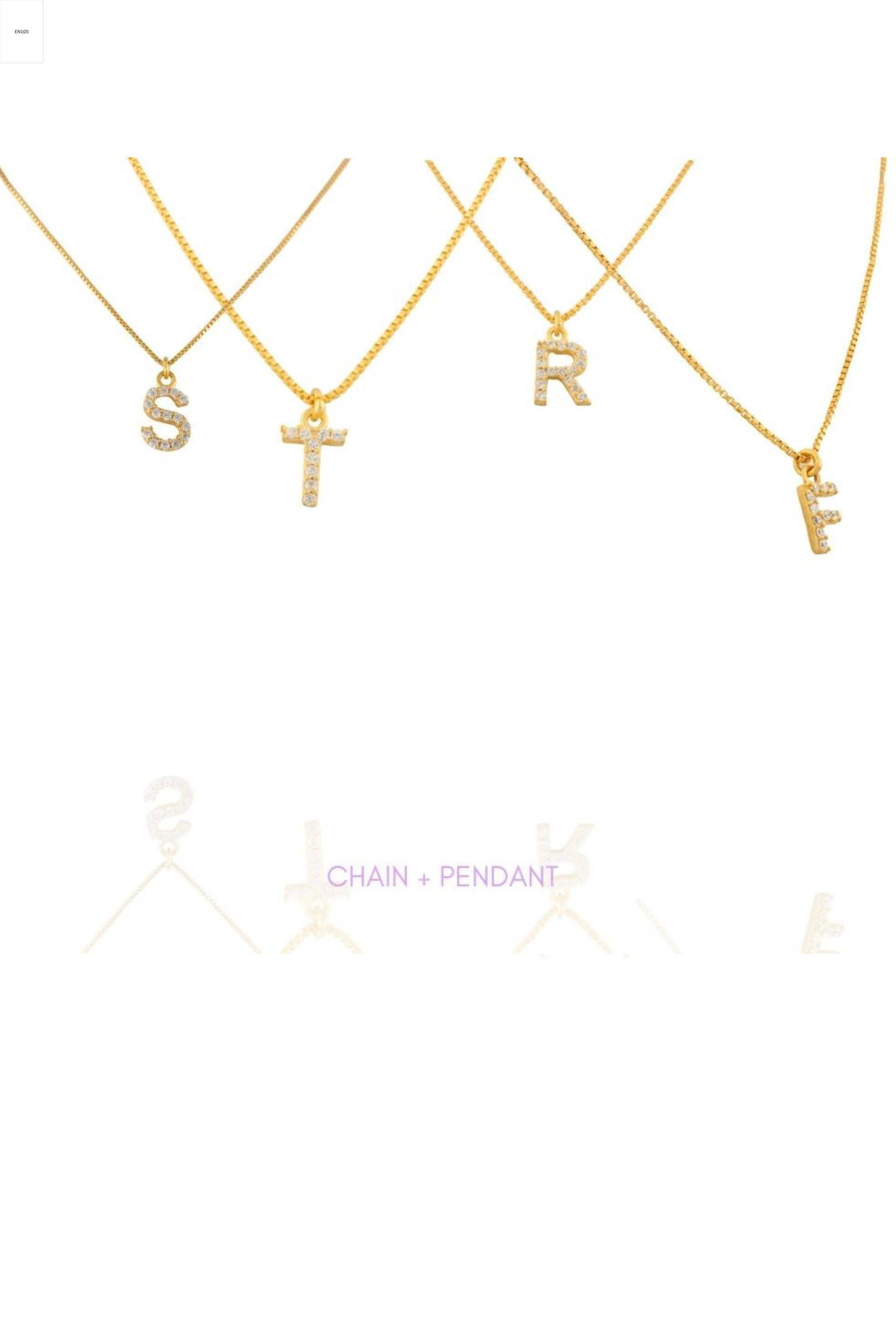 Diamond Initial Pendants