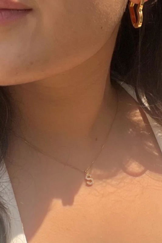 Diamond Initial Pendants