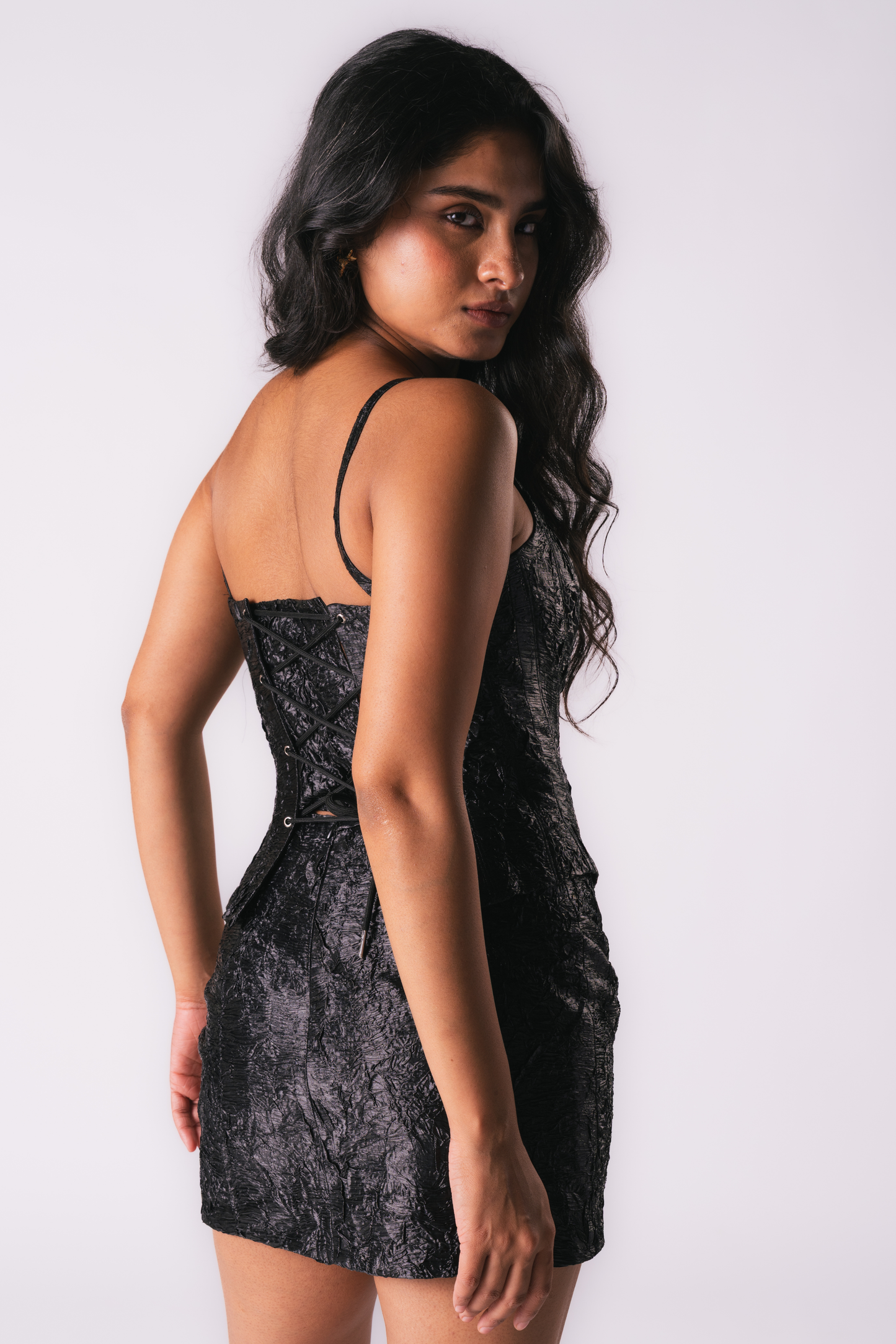 Crushed Black skirt