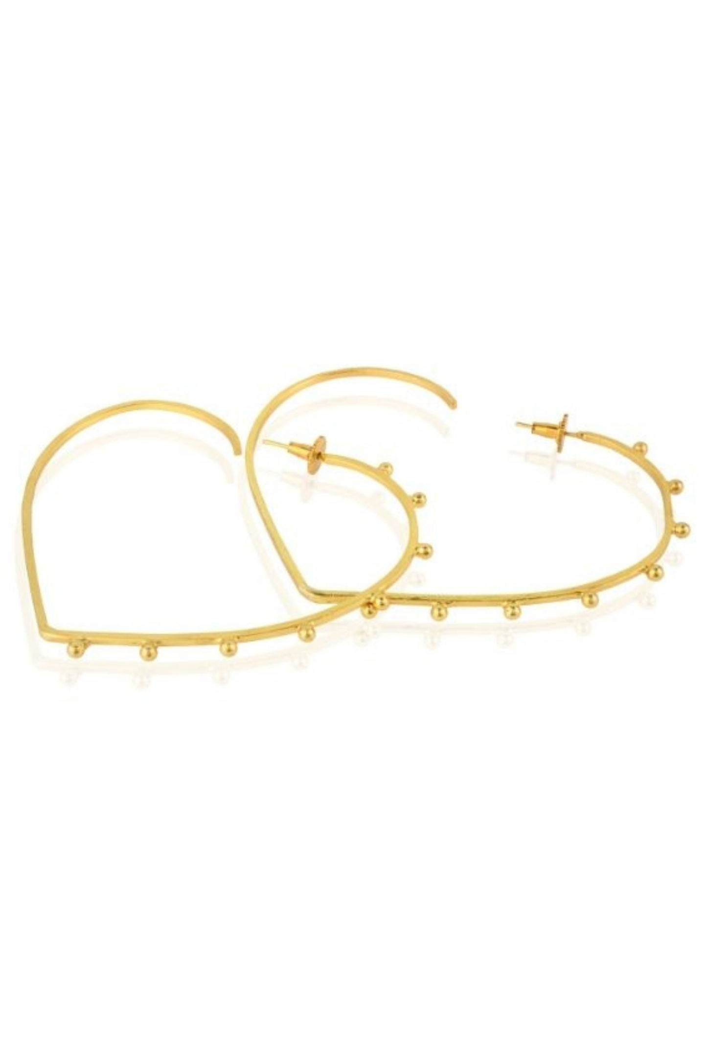 Oversized Heart Hoops