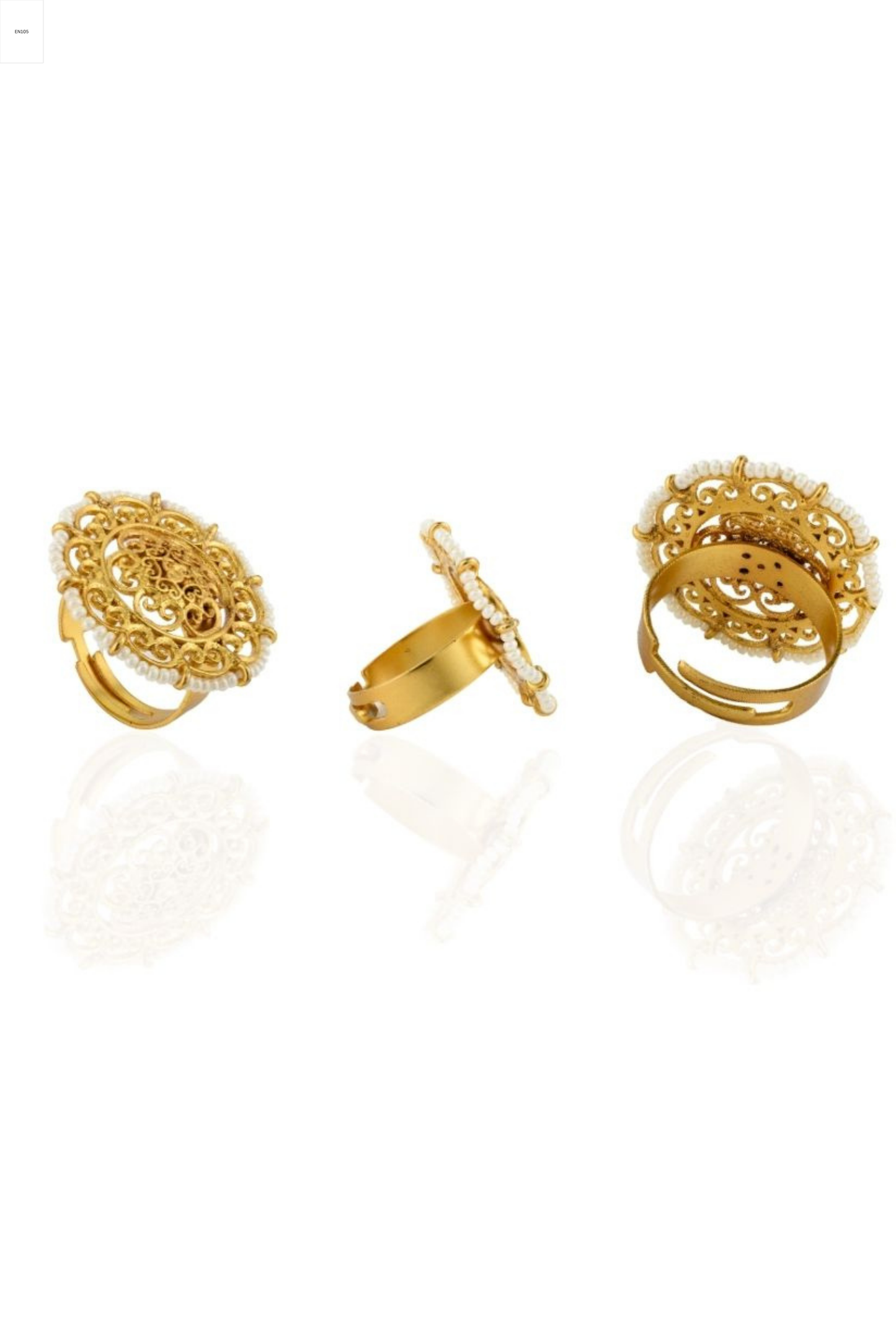 Victorial Filigree Ring with Pearls