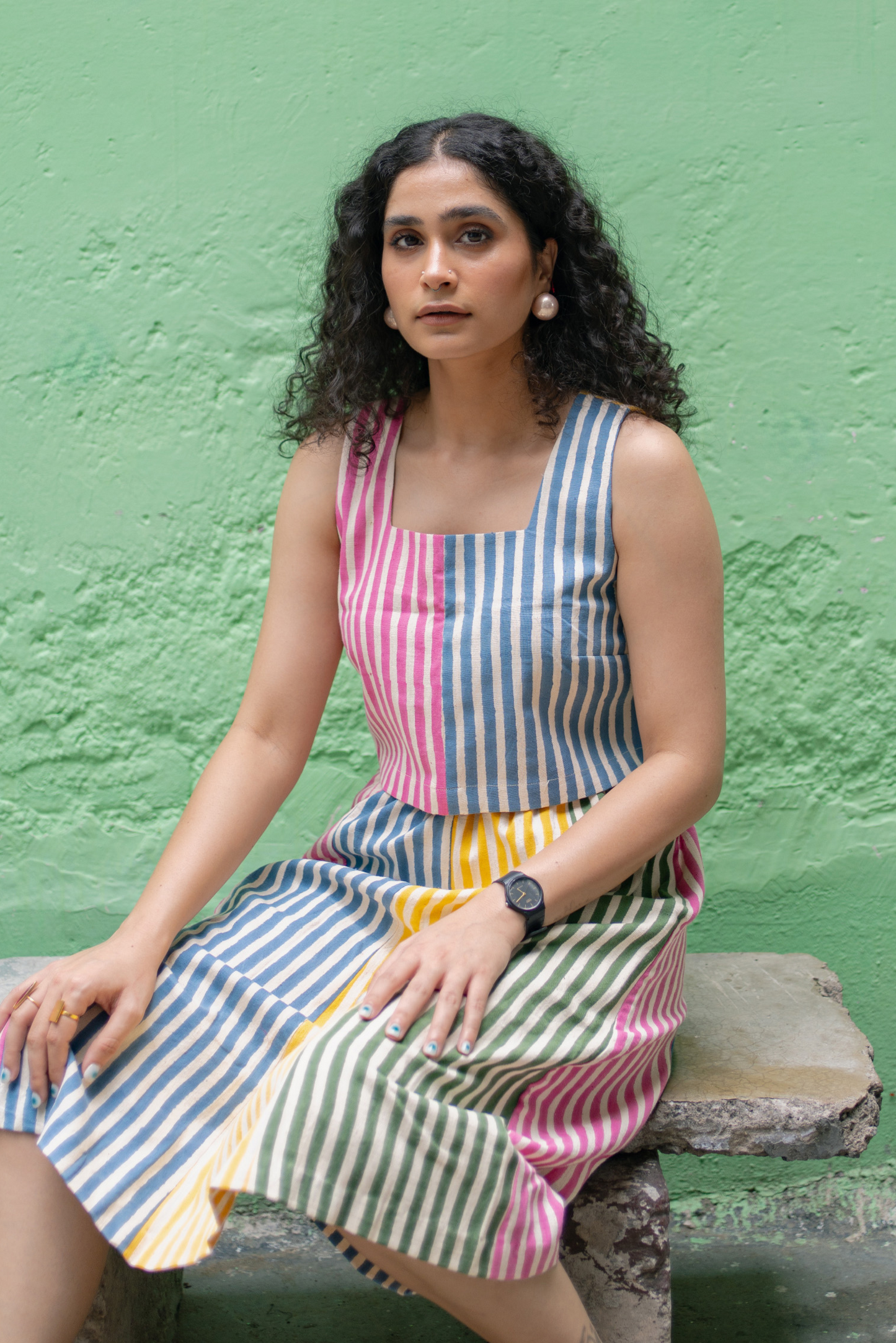 Stripes Yoko Skirt - Multi Stripes