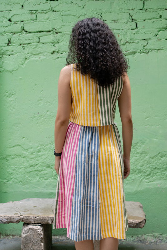 Stripes Yoko Skirt - Multi Stripes