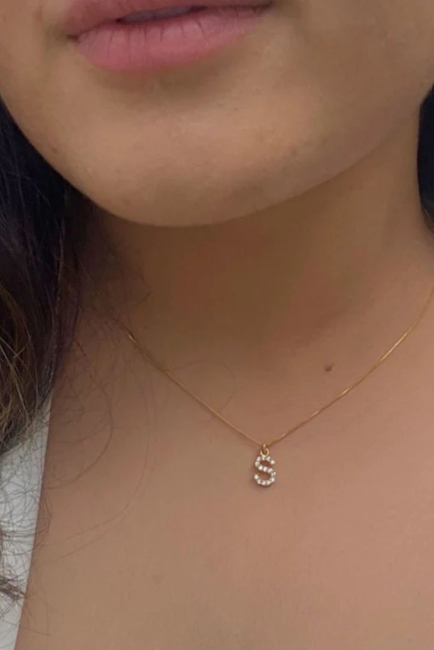 Diamond Initial Pendants