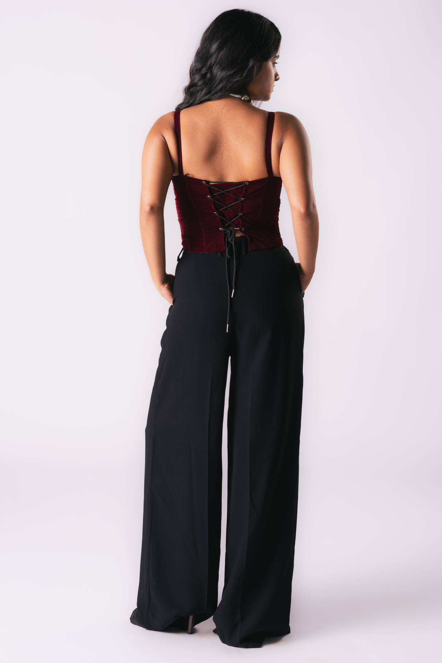 Black Tuck  Trousers