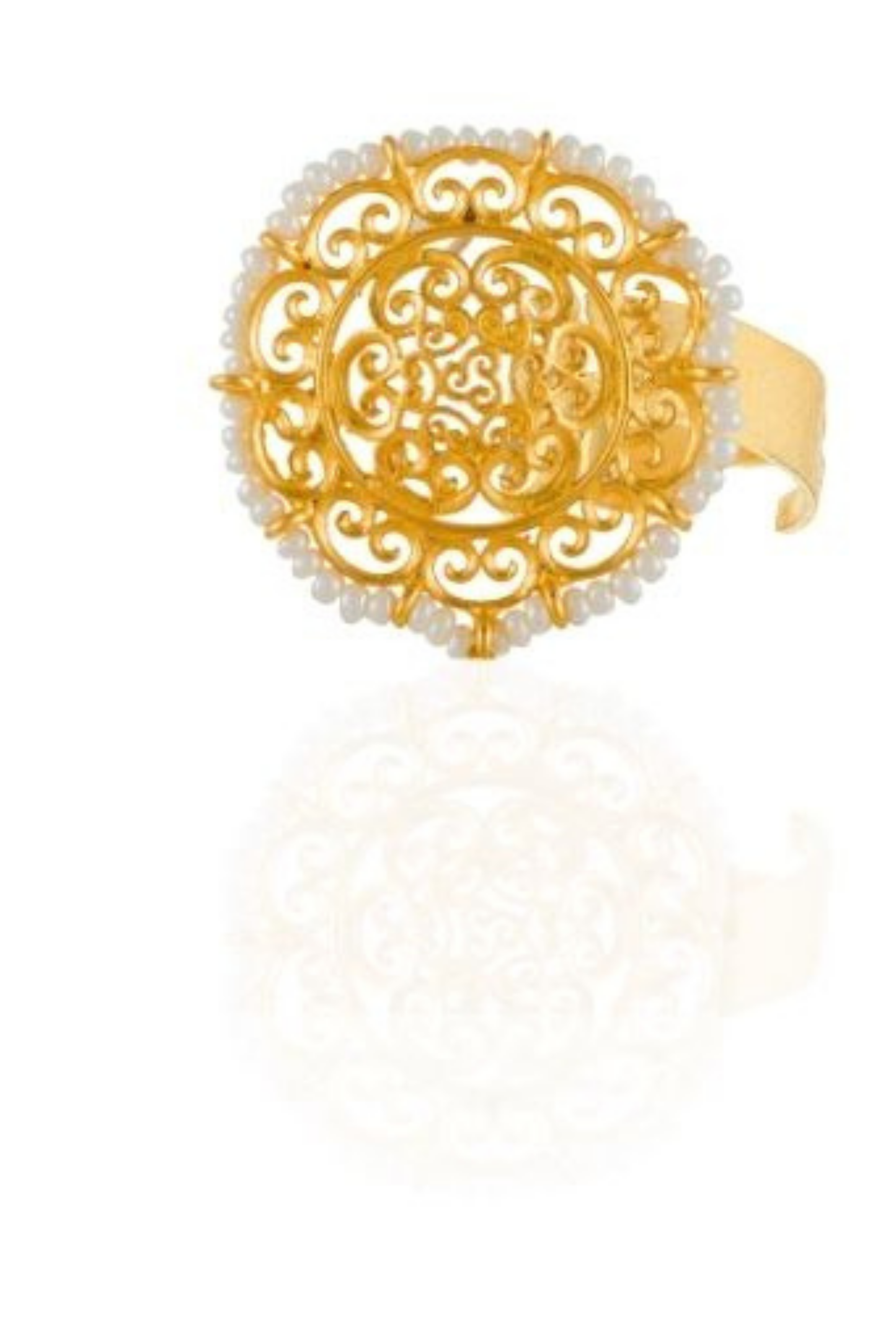 Victorial Filigree Ring with Pearls
