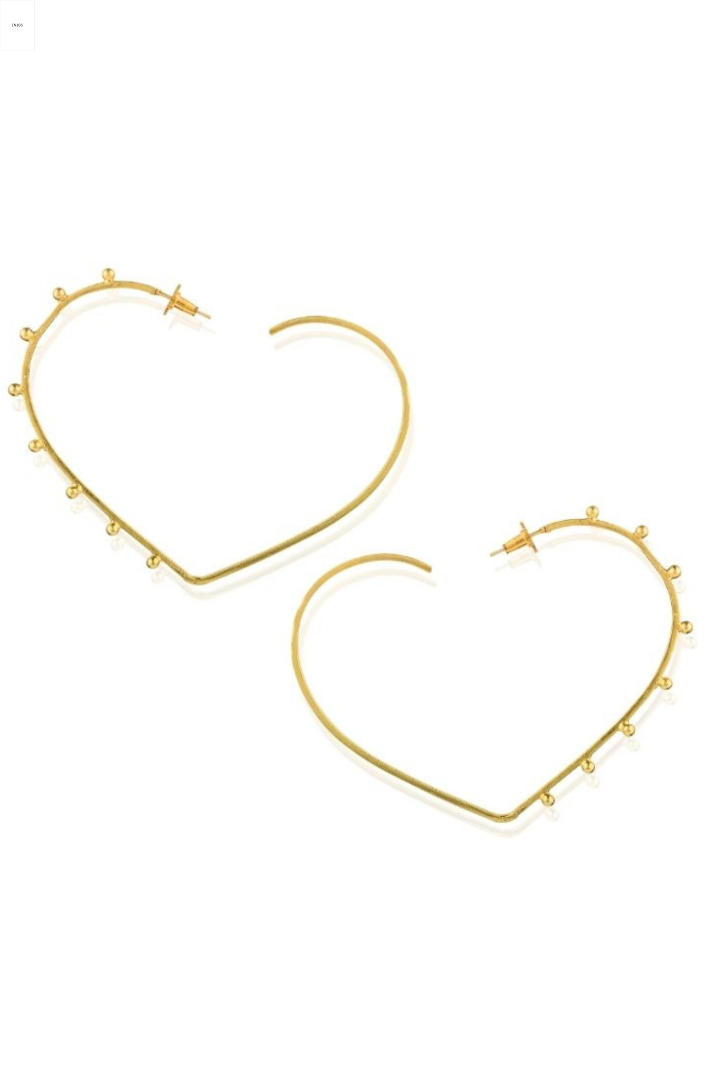 Oversized Heart Hoops