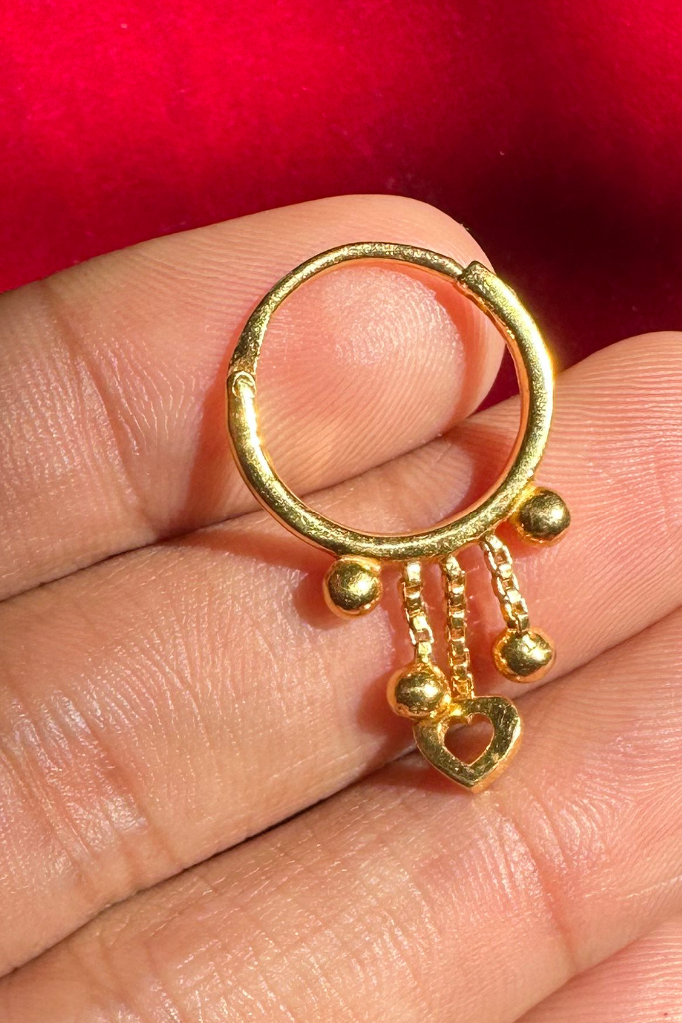 Preet Baali Hoop Earrings-Gold