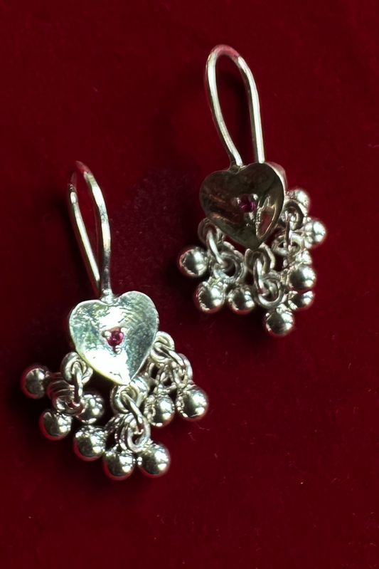 Noor Baali Earrings-Silver