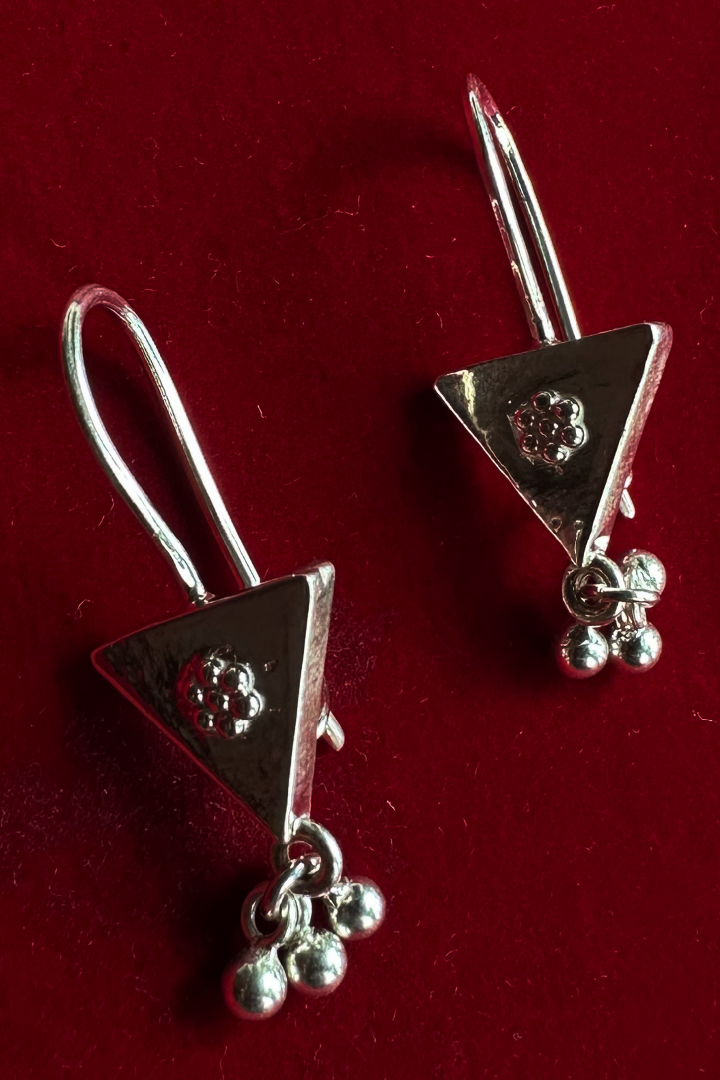 Trinetra Baali Earrings- Silver