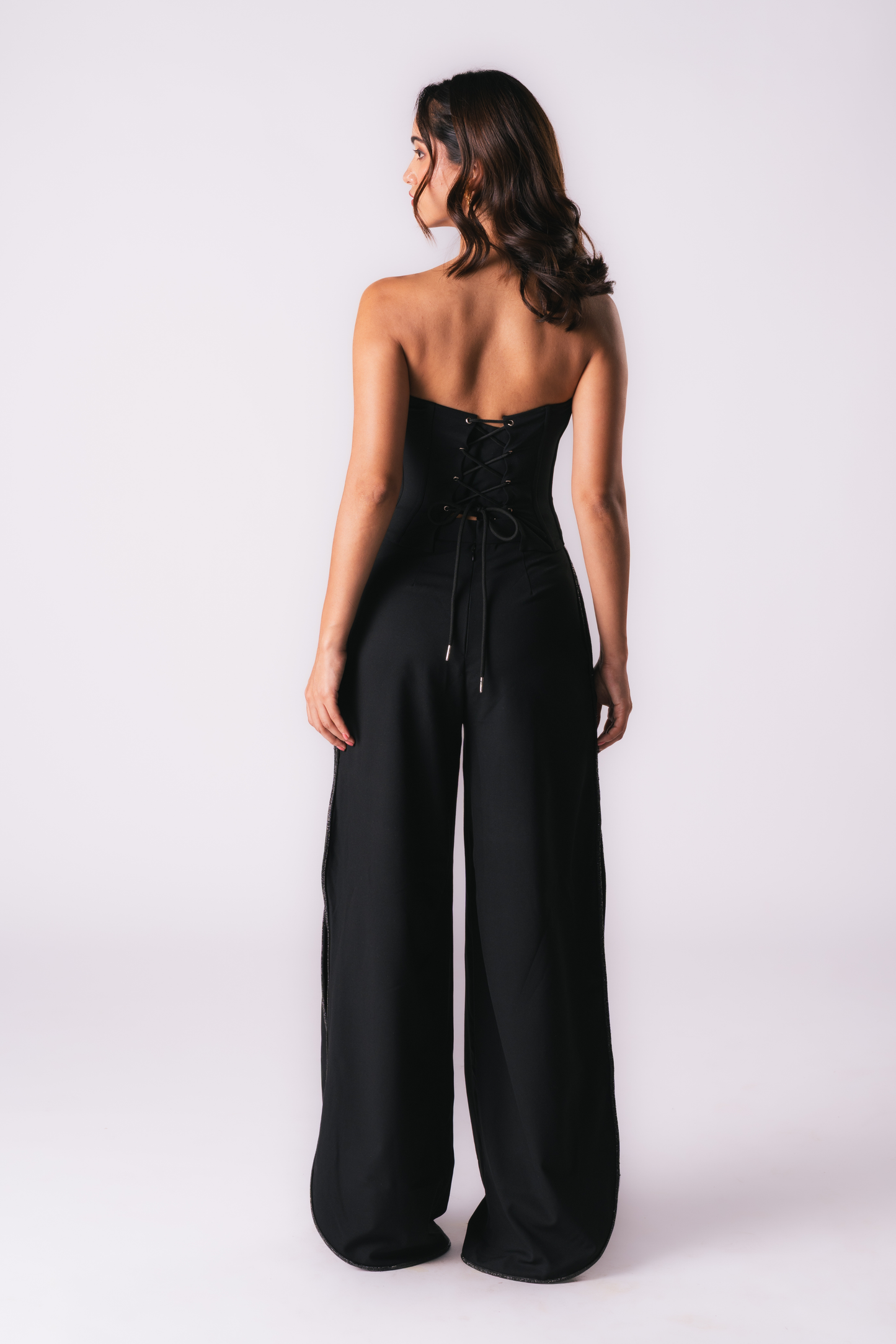 Black Rhinestone Pants
