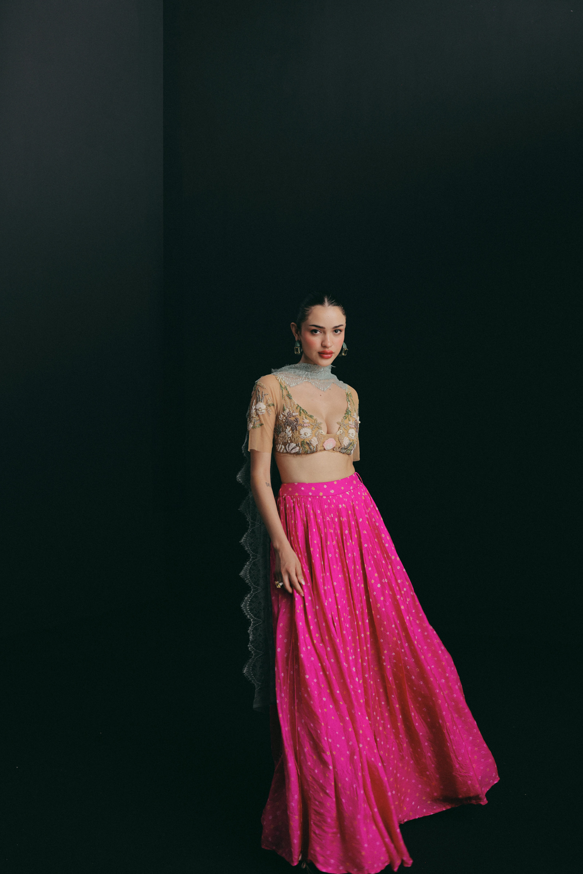 Pink Bandhni, Sea shell Slinky