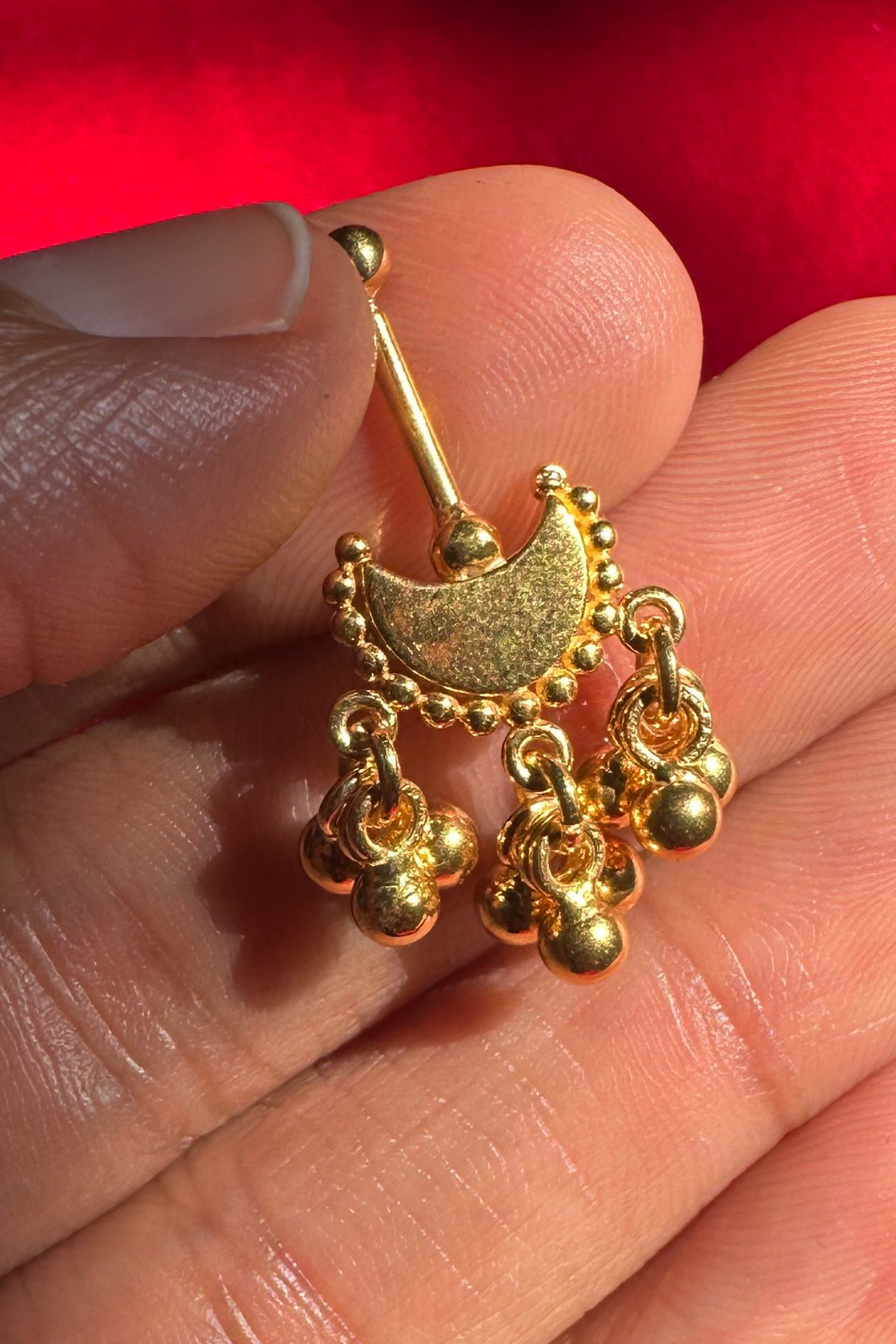Chandra Bugadi Earrings-Gold