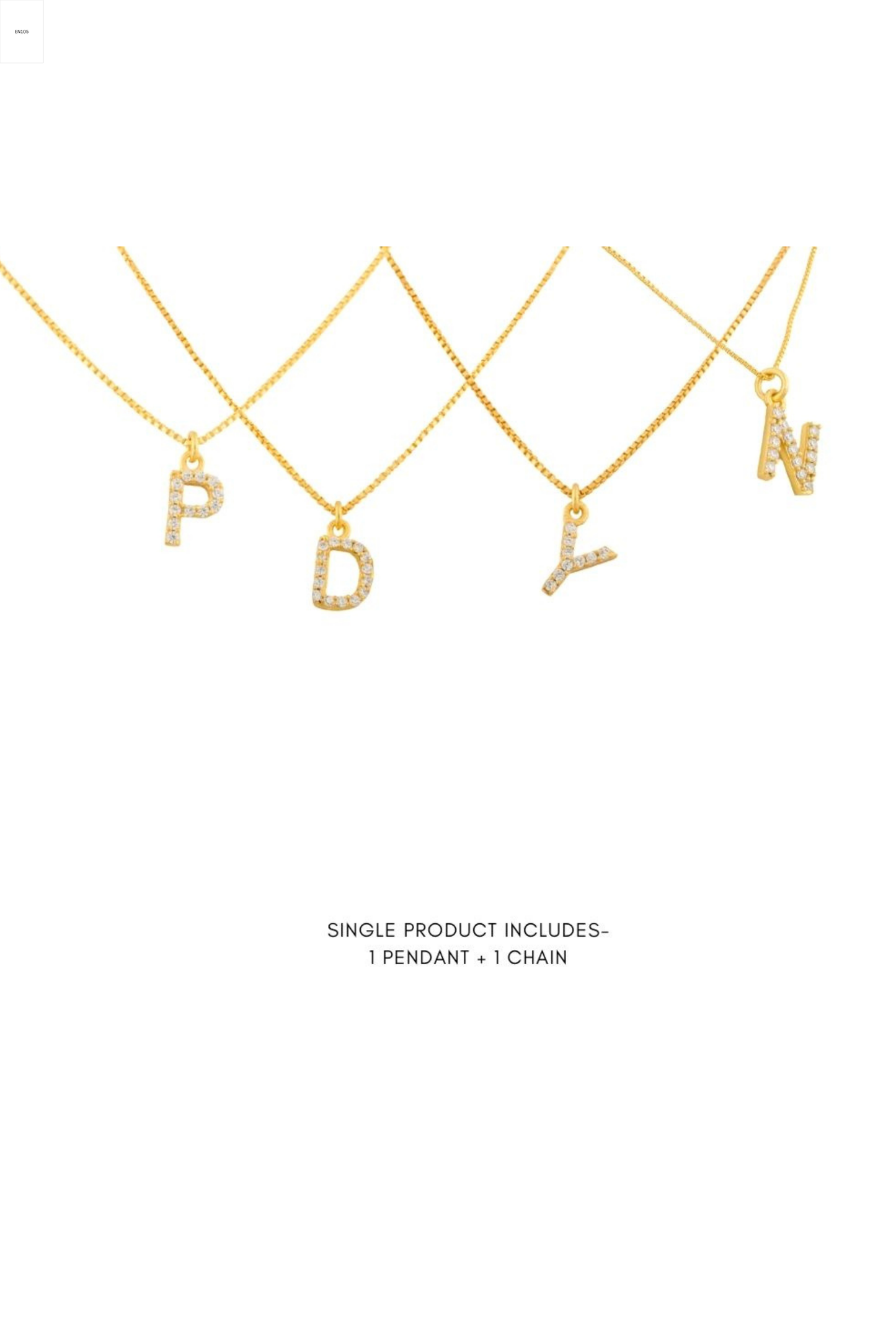 Diamond Initial Pendants
