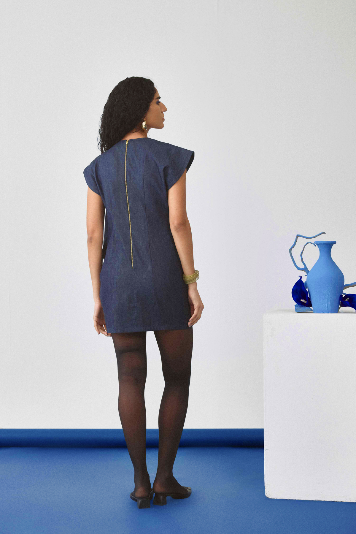 Echo Reed Denim Dress