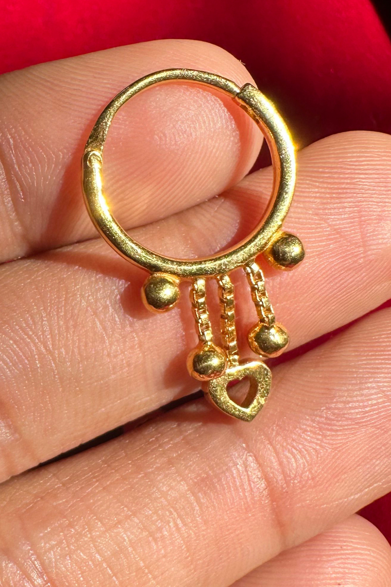 Preet Baali Hoop Earrings-Gold