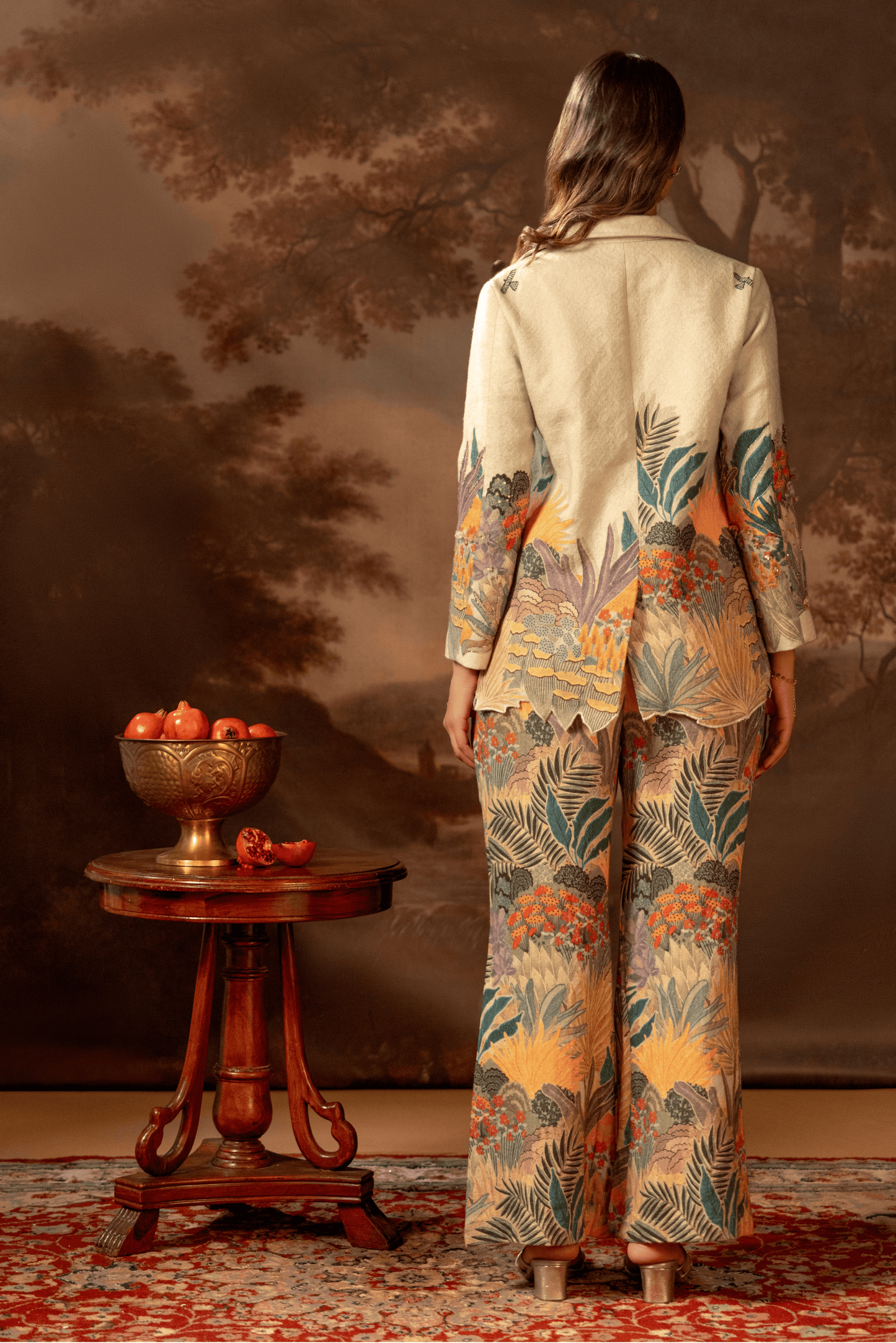 Kaira Embroidered Blazer Set
