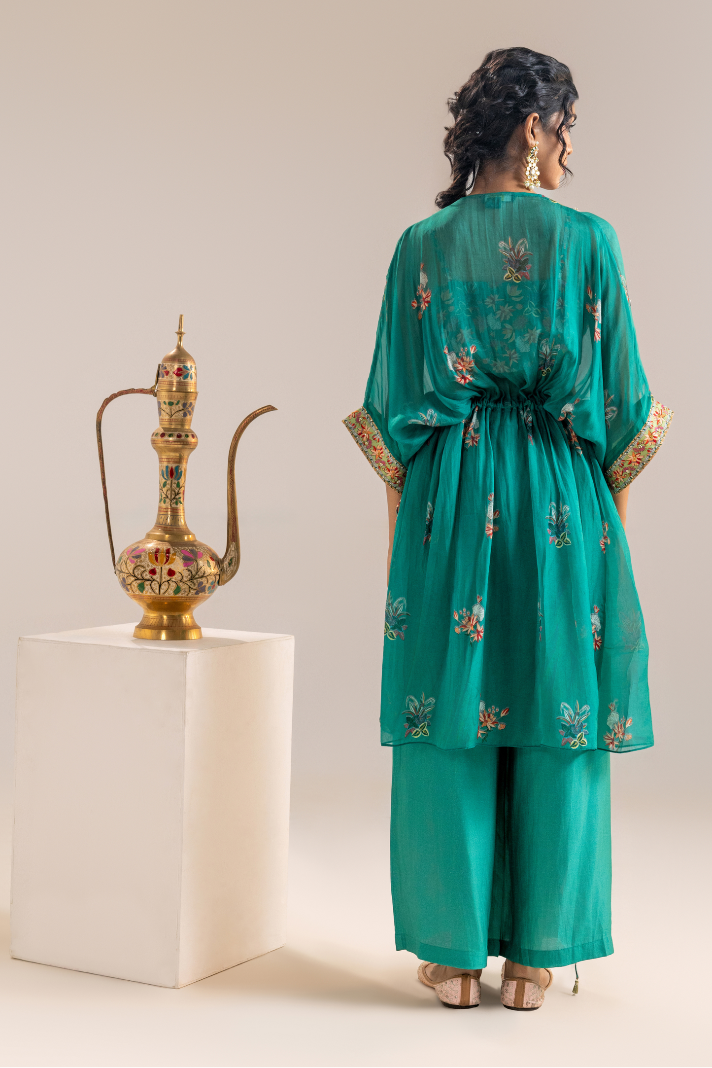 Aarani Embellished Pant Set with a Cape