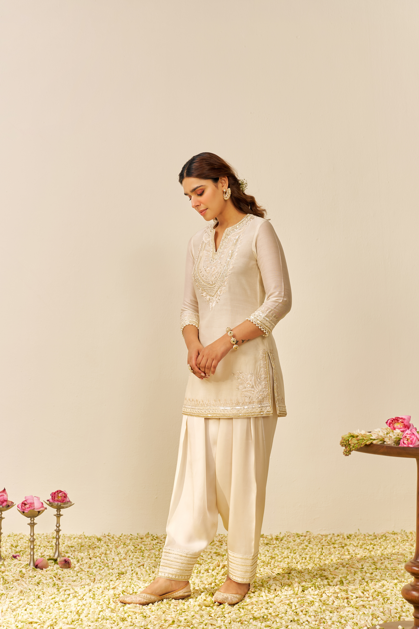 Sara- Short Kurta with Salwar