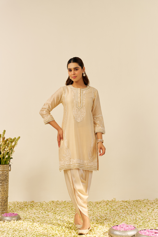 Zahra - Short Kurta With Dhoti