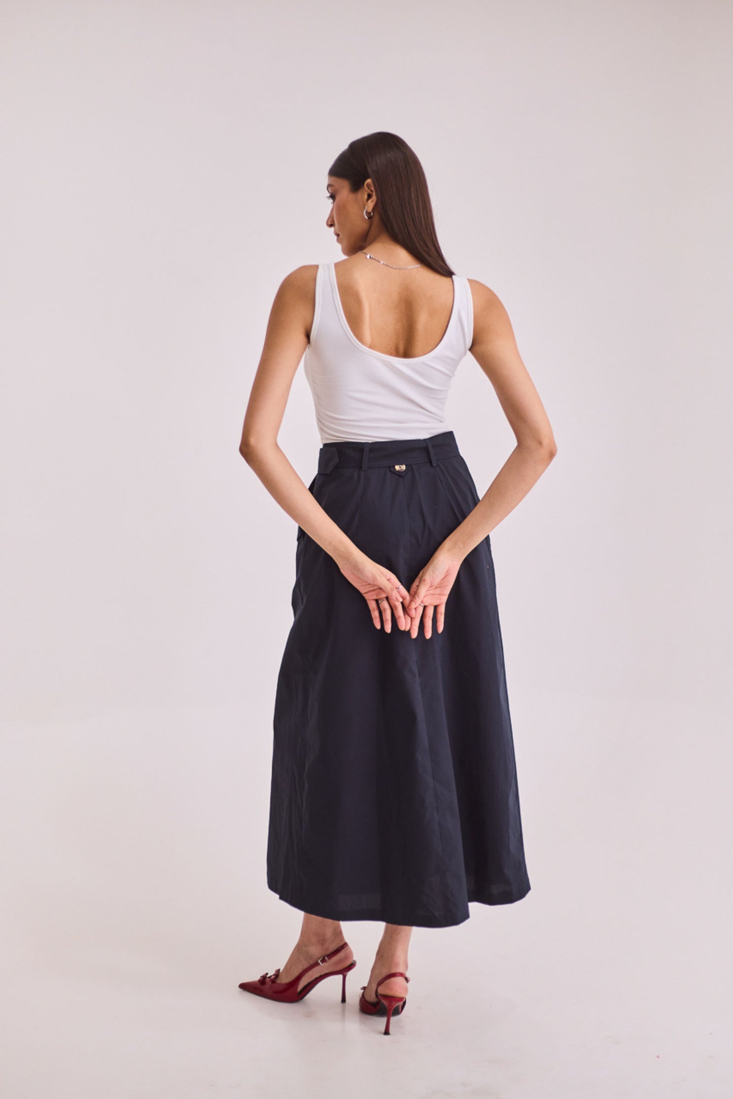 Ribbed Top & Skirt Set
