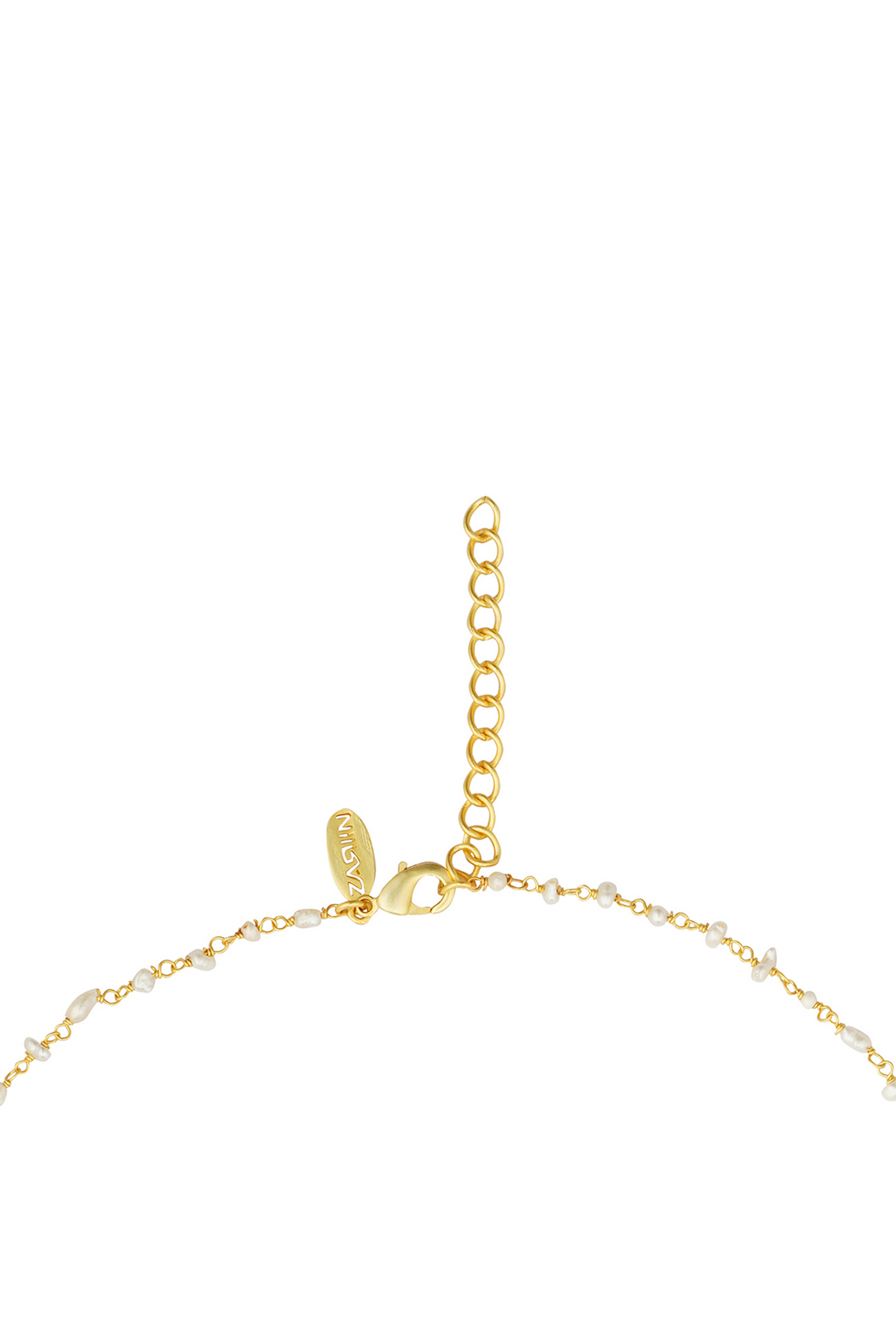 Chaand ka Nagma Necklace with Mirror Polki and Pearls