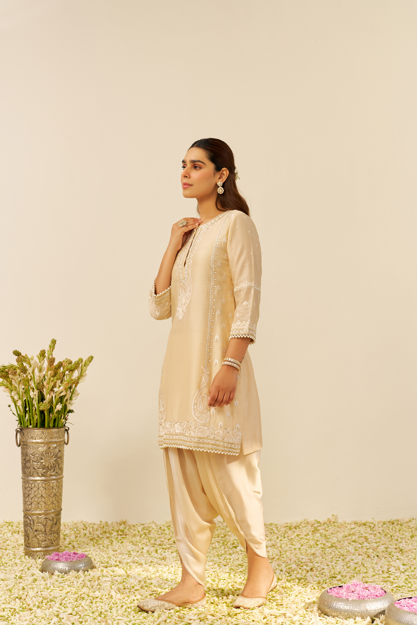Zahra - Short Kurta With Dhoti