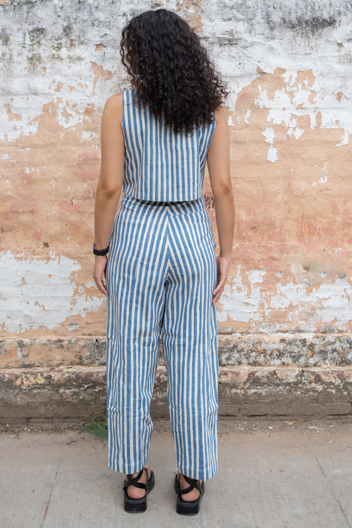 Emi Pants - Blue Stripes