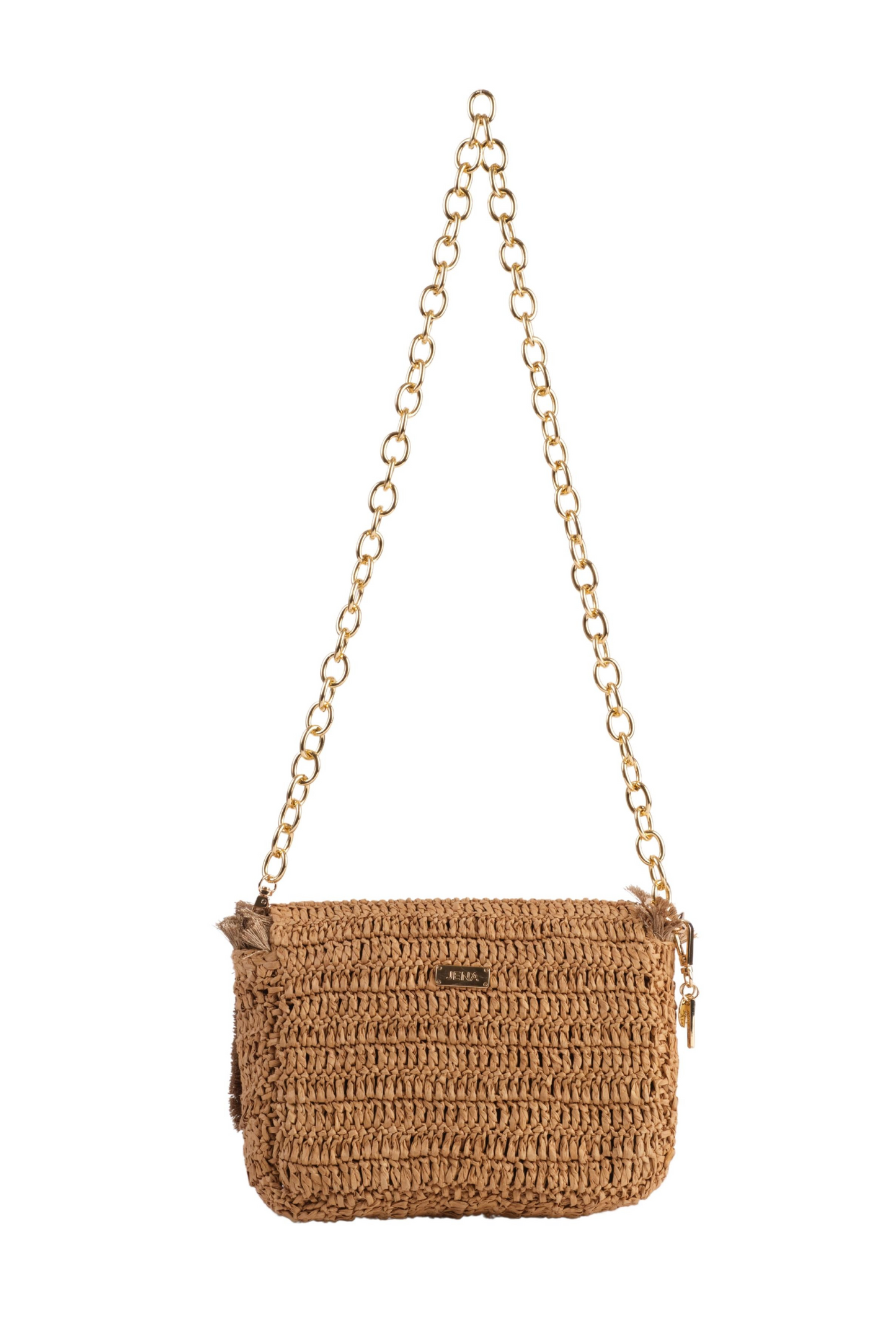 Natural Raffia Crossbody