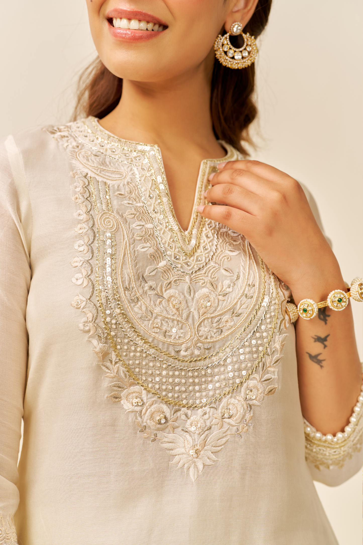 Sara- Short Kurta with Salwar