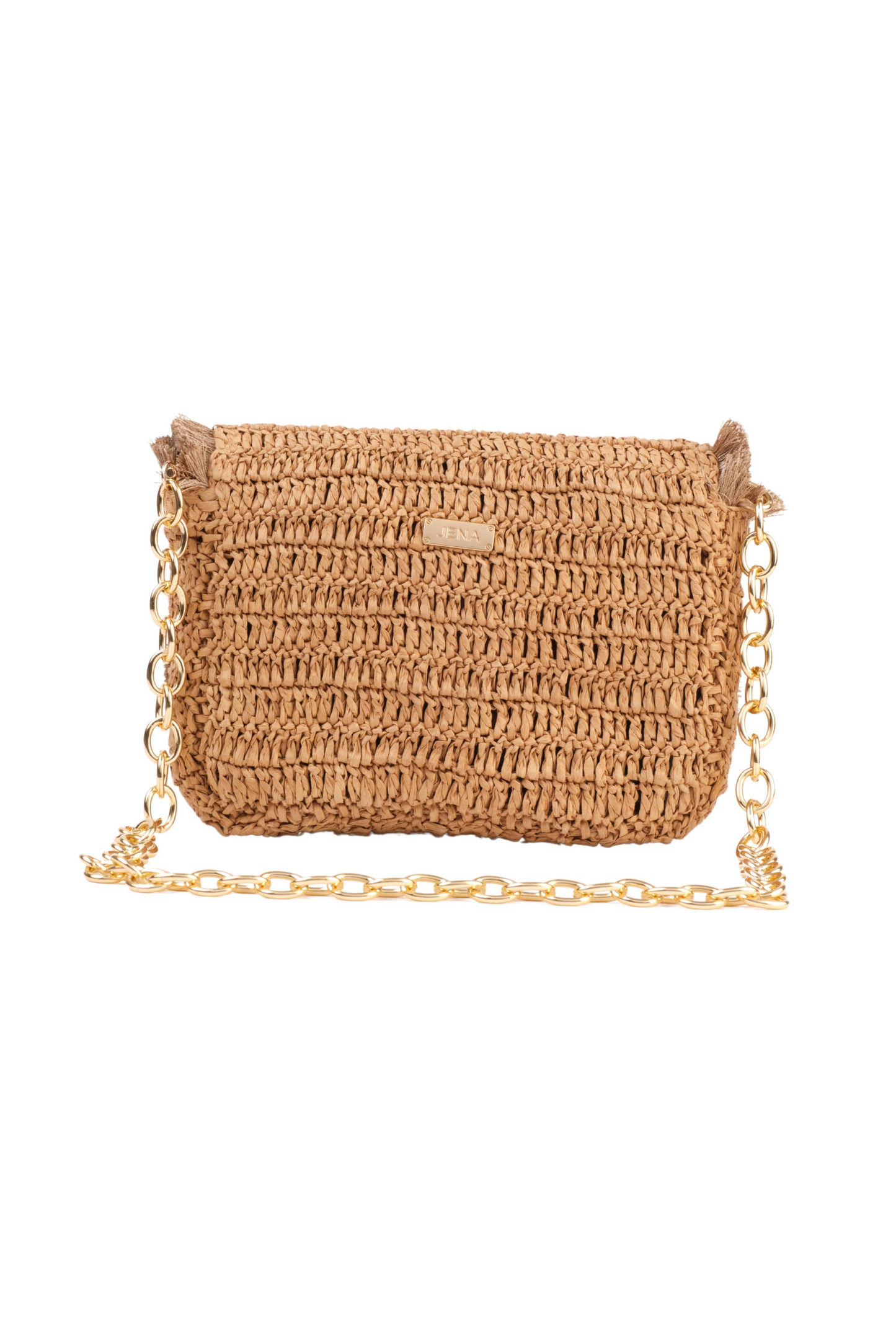 Natural Raffia Crossbody