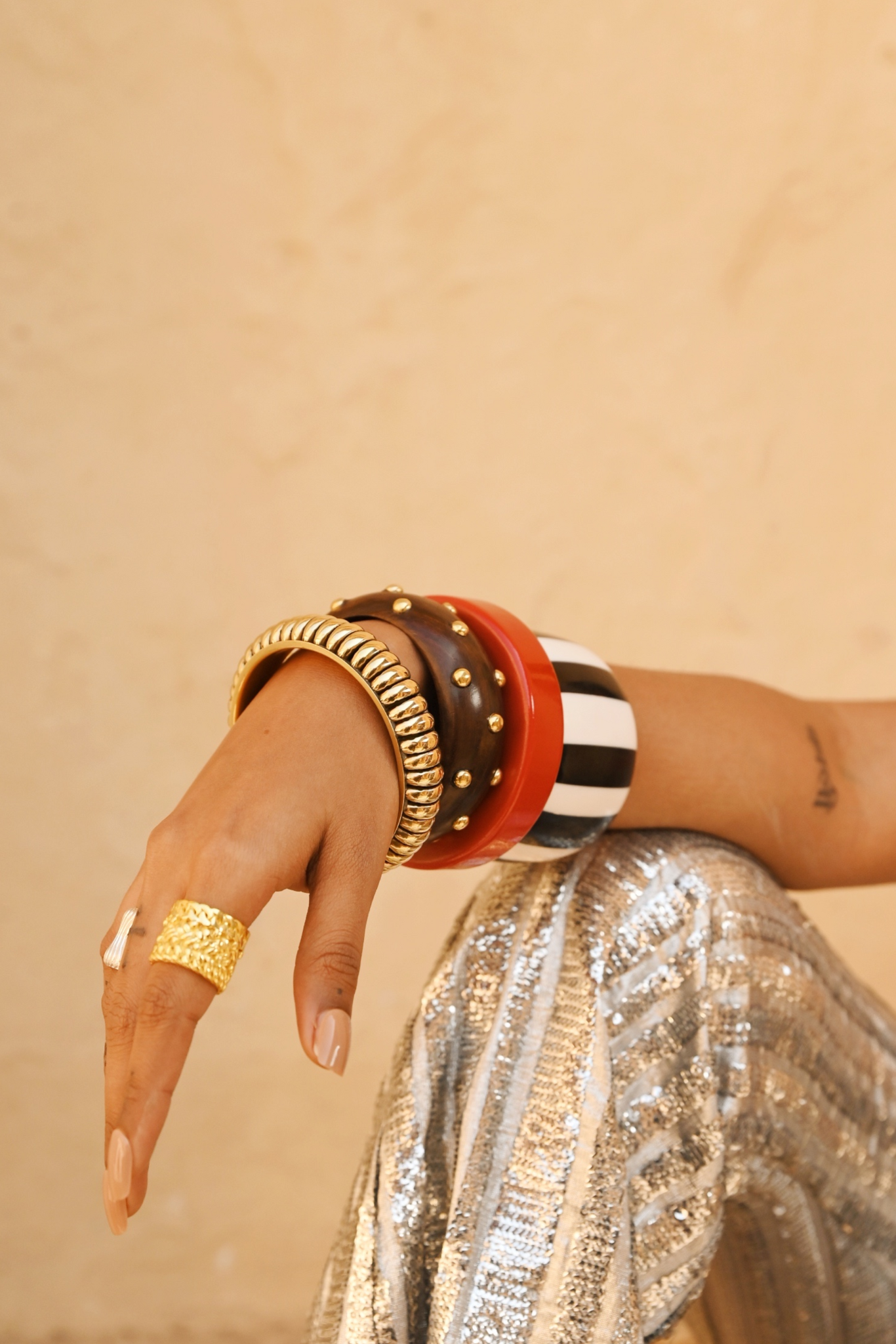 Narrow Red Bangle