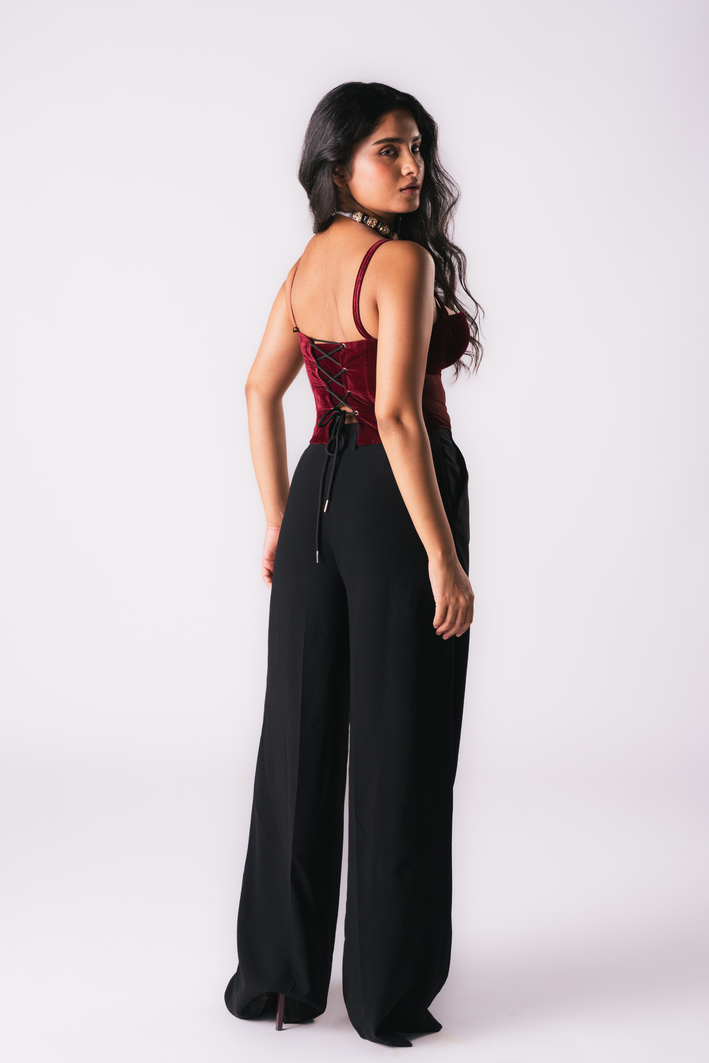Black Tuck  Trousers