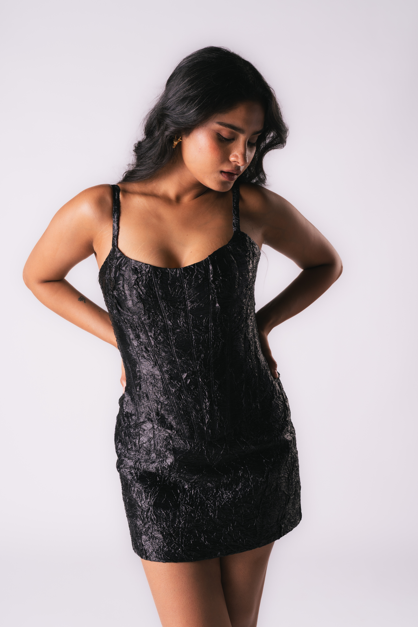 Crushed Black skirt