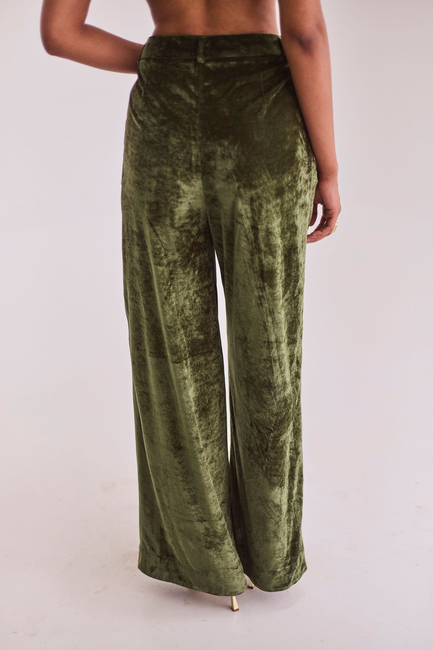 Green Velvet Trouser & Blazer Set