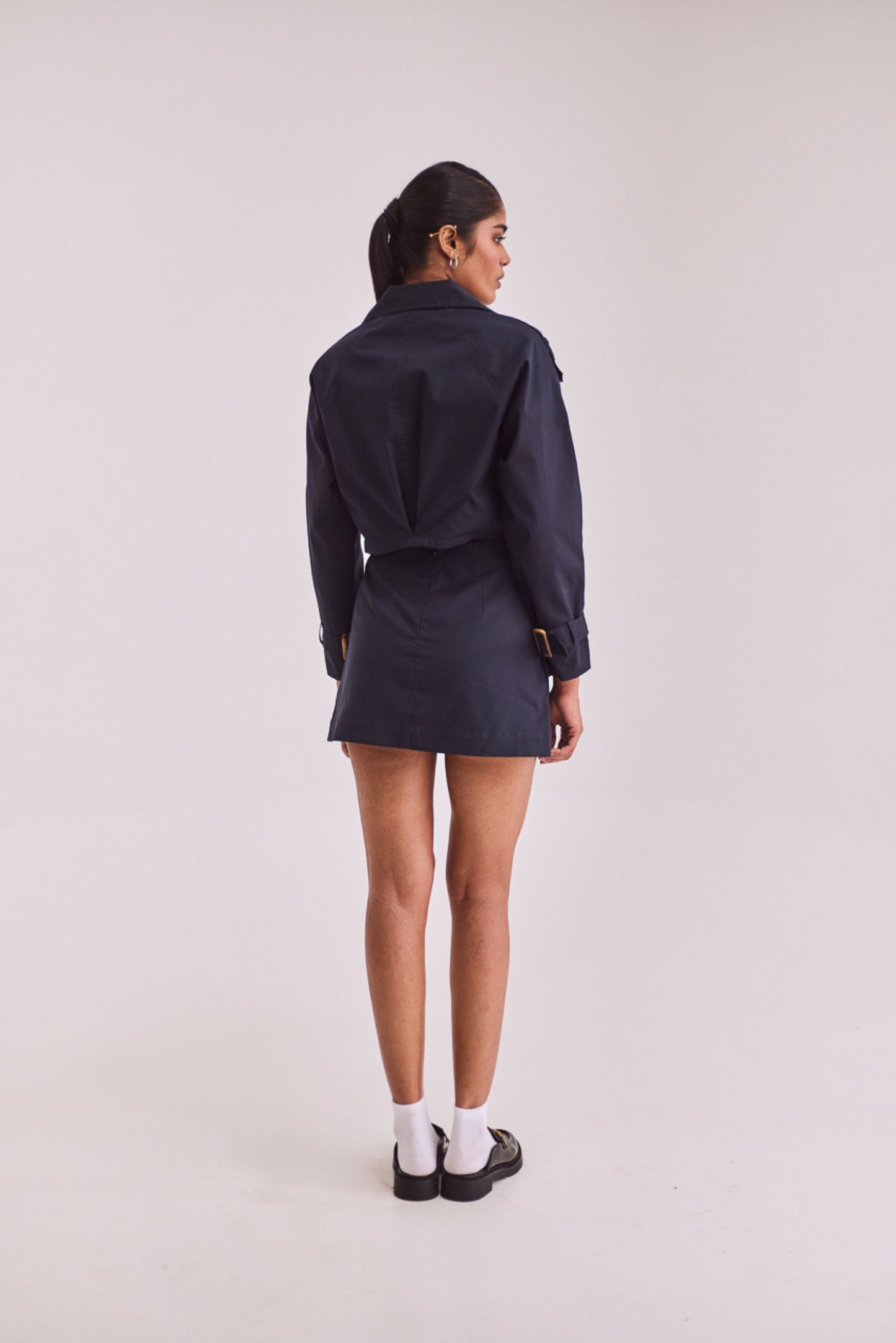 Navy Blue Skort & Blazer Set