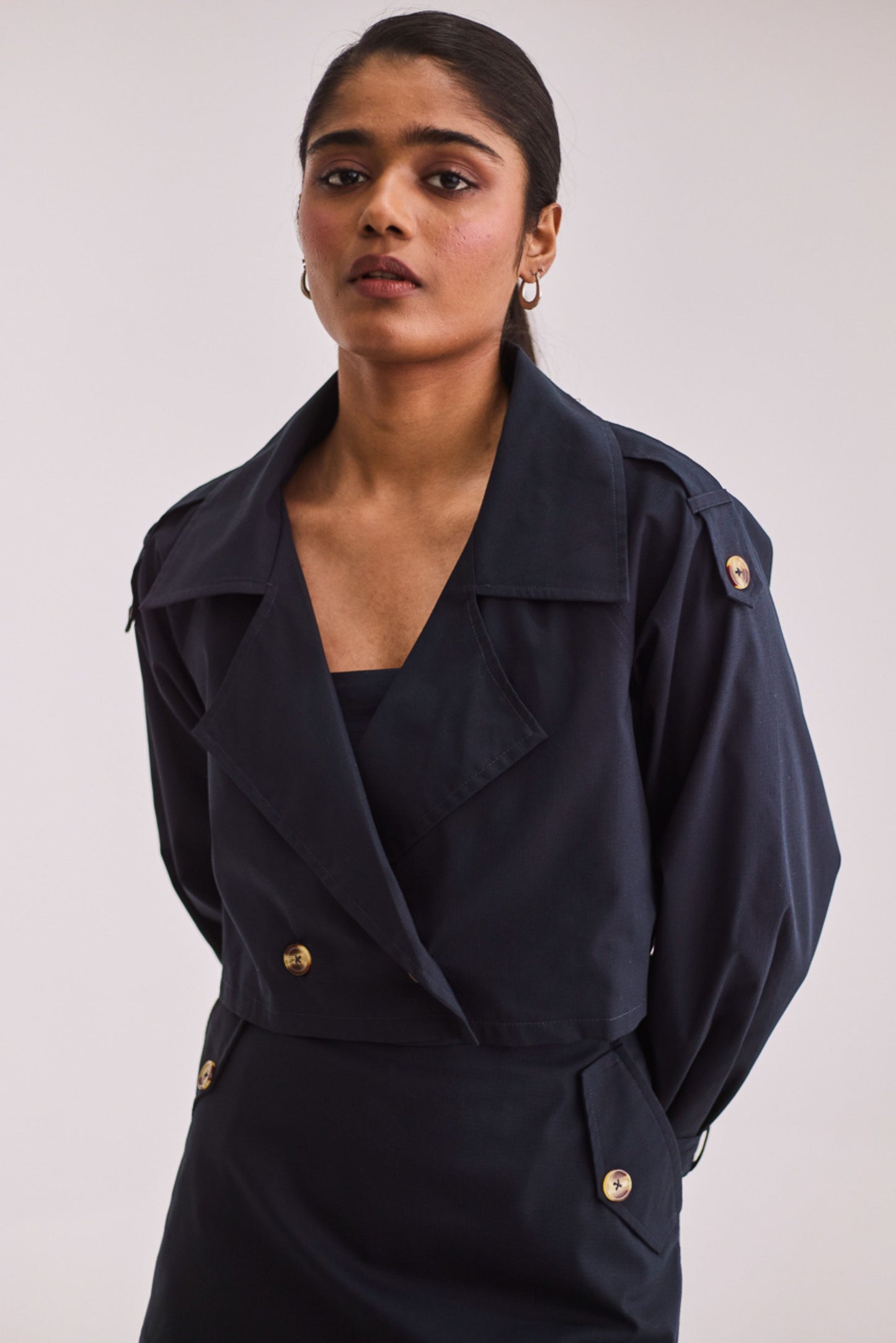Navy Blue Skort & Blazer Set