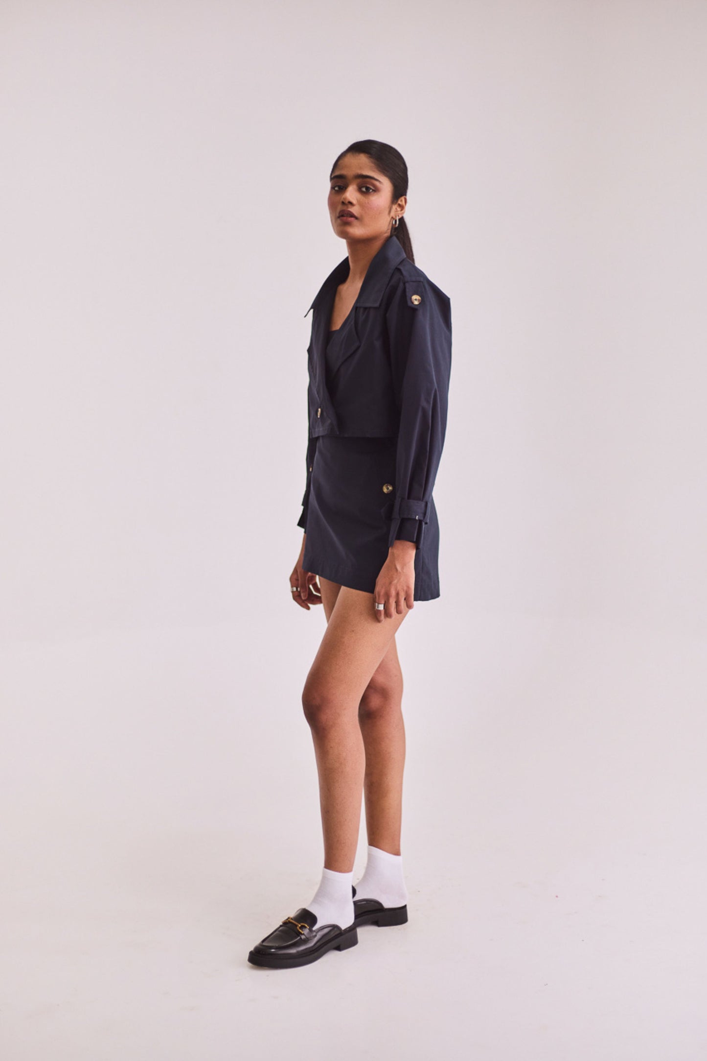 Navy Blue Skort & Blazer Set