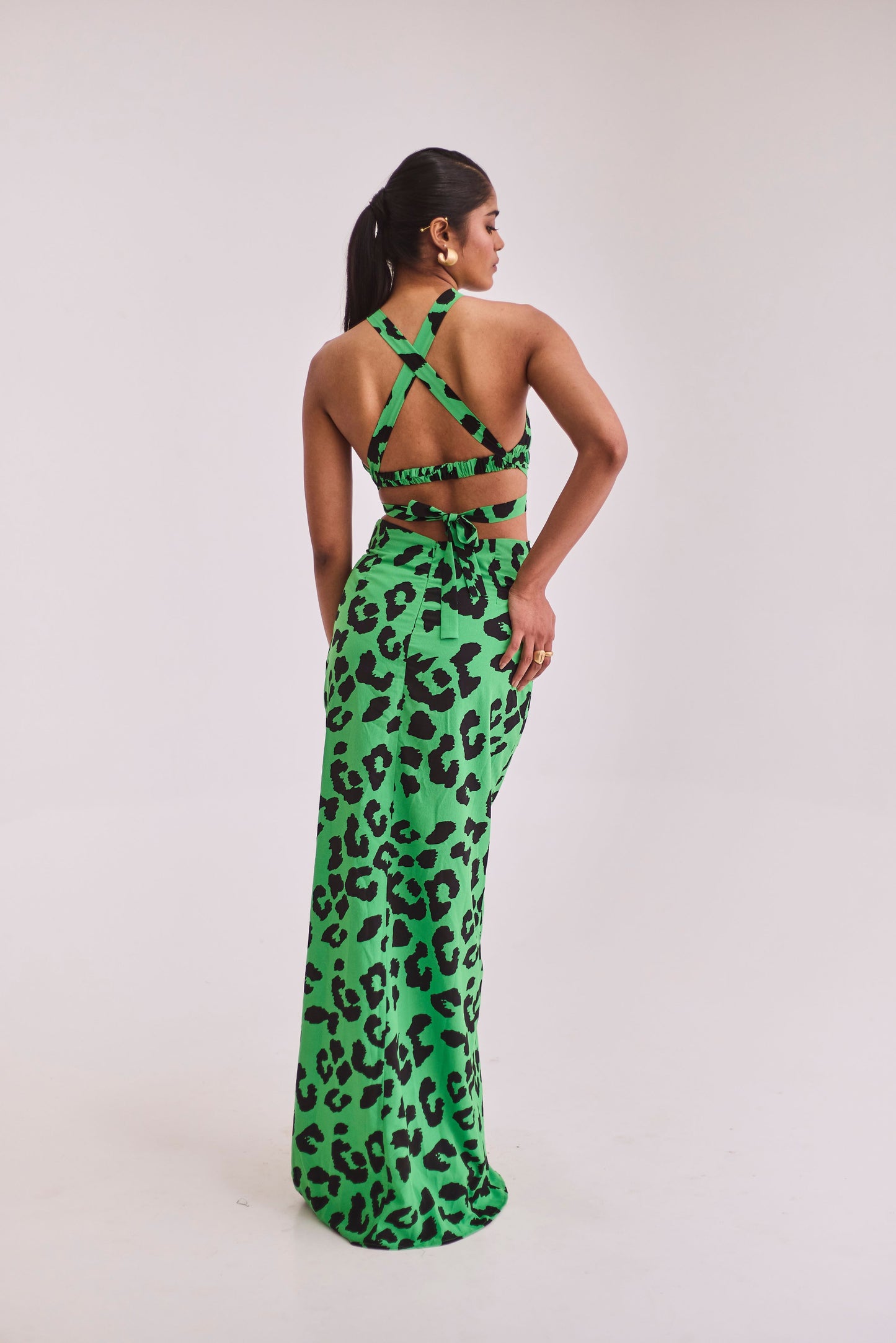 Animal Printed Skirt Set