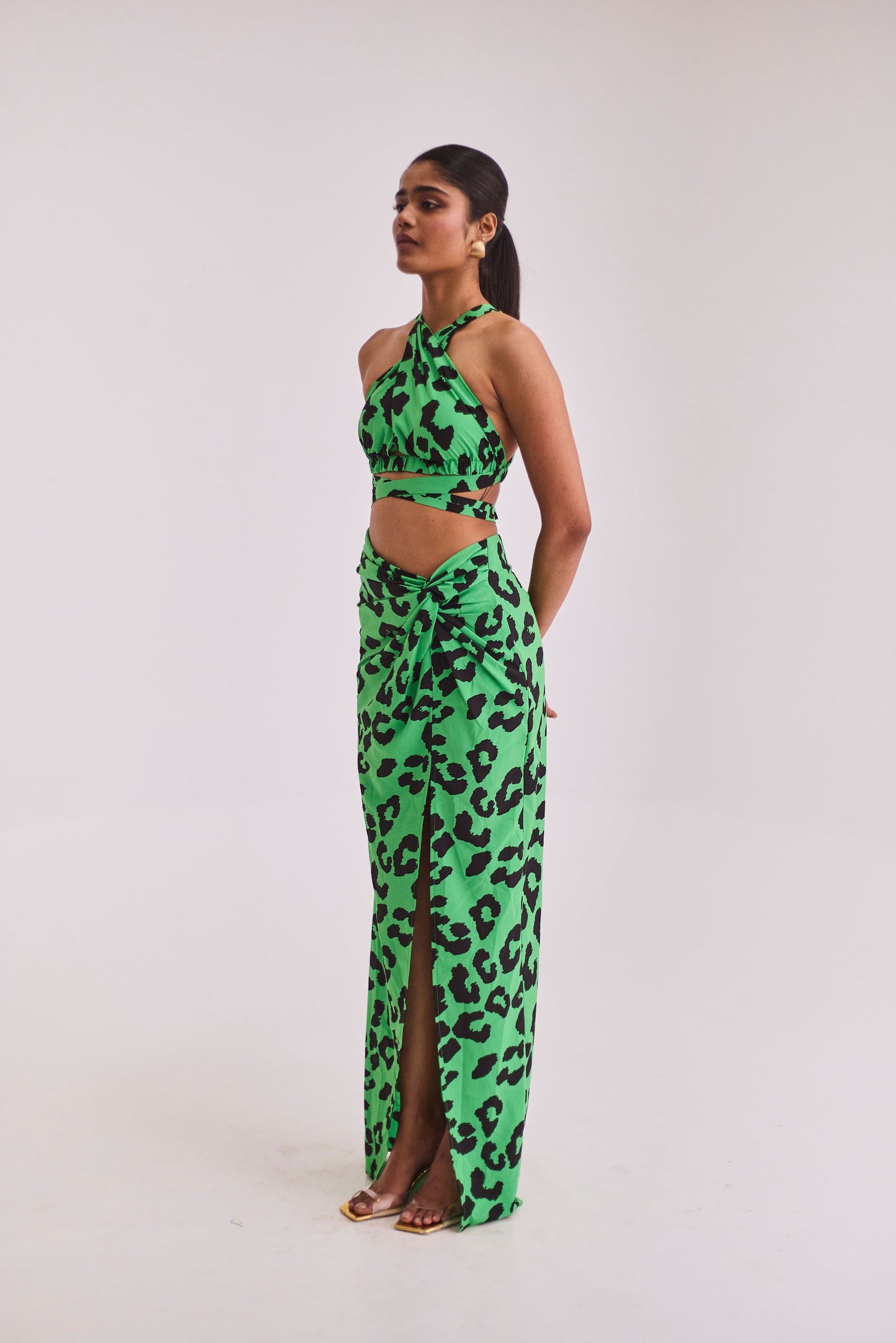 Animal Printed Skirt Set