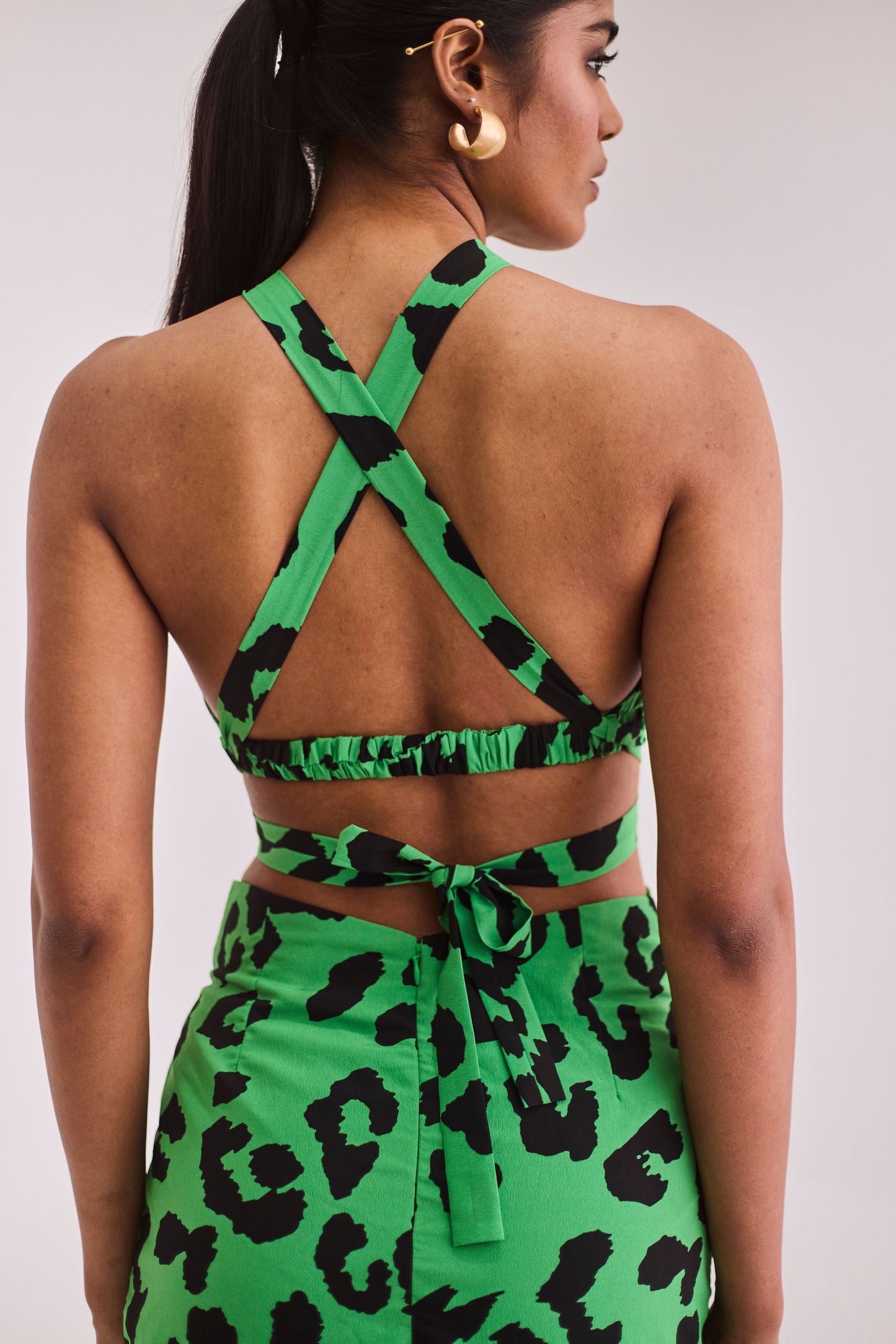 Animal Printed Skirt Set