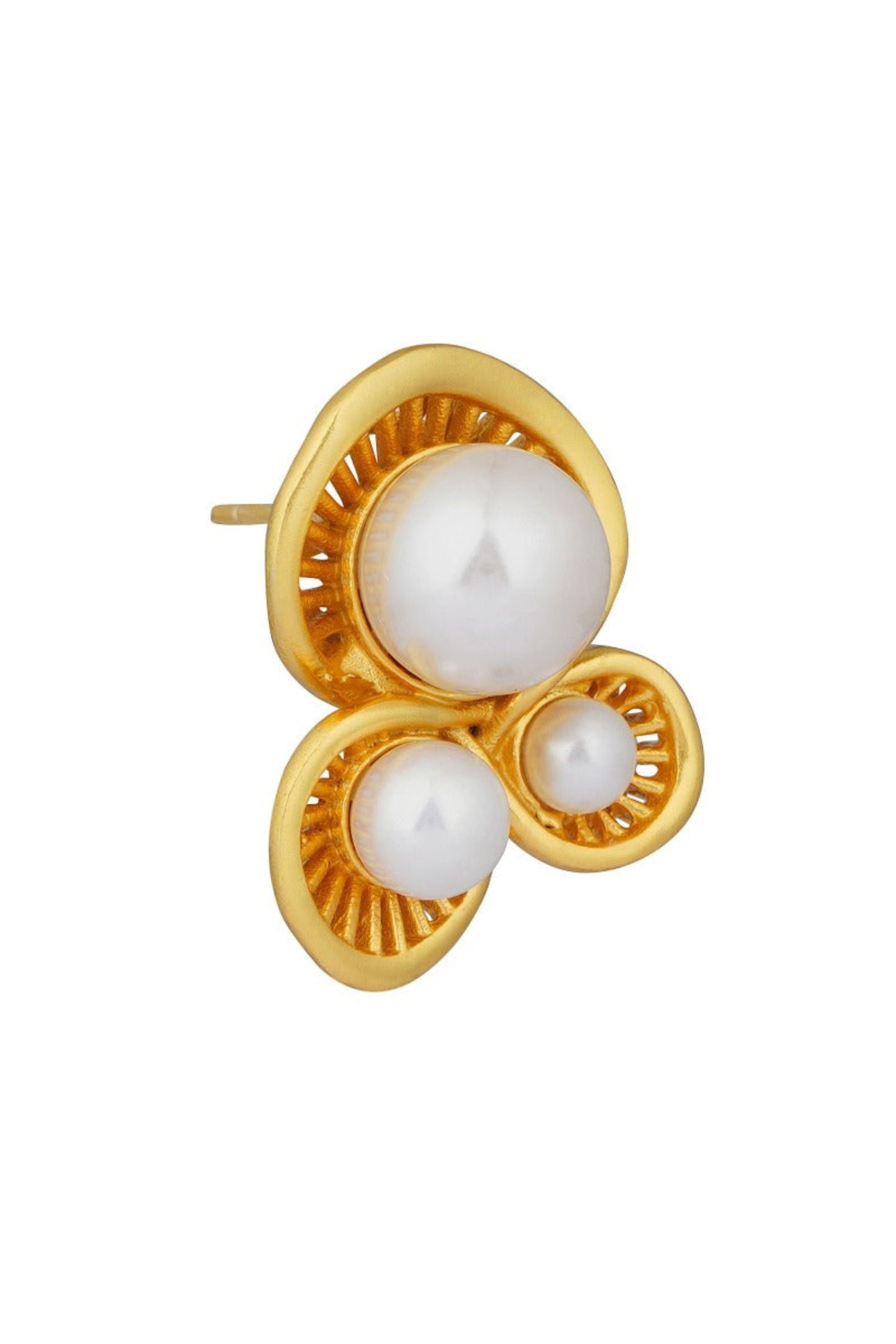 Power Pearl Stud Earrings