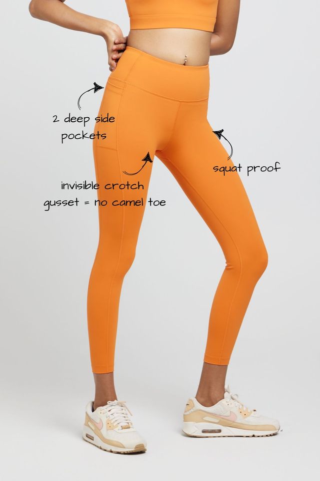 Performance Leggings - Trailblazer Orange