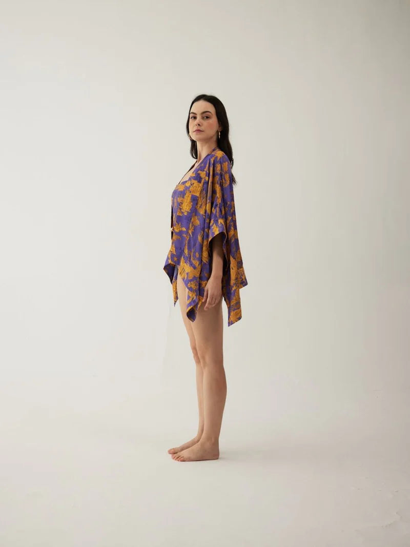 Aether Swimsuit with Tragano Short Kaftan Fotia