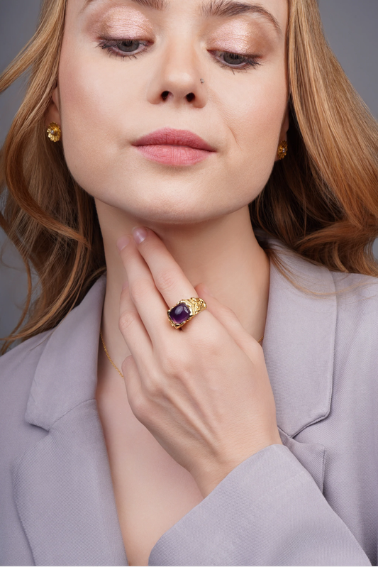 Antiquity Ring - Amethyst