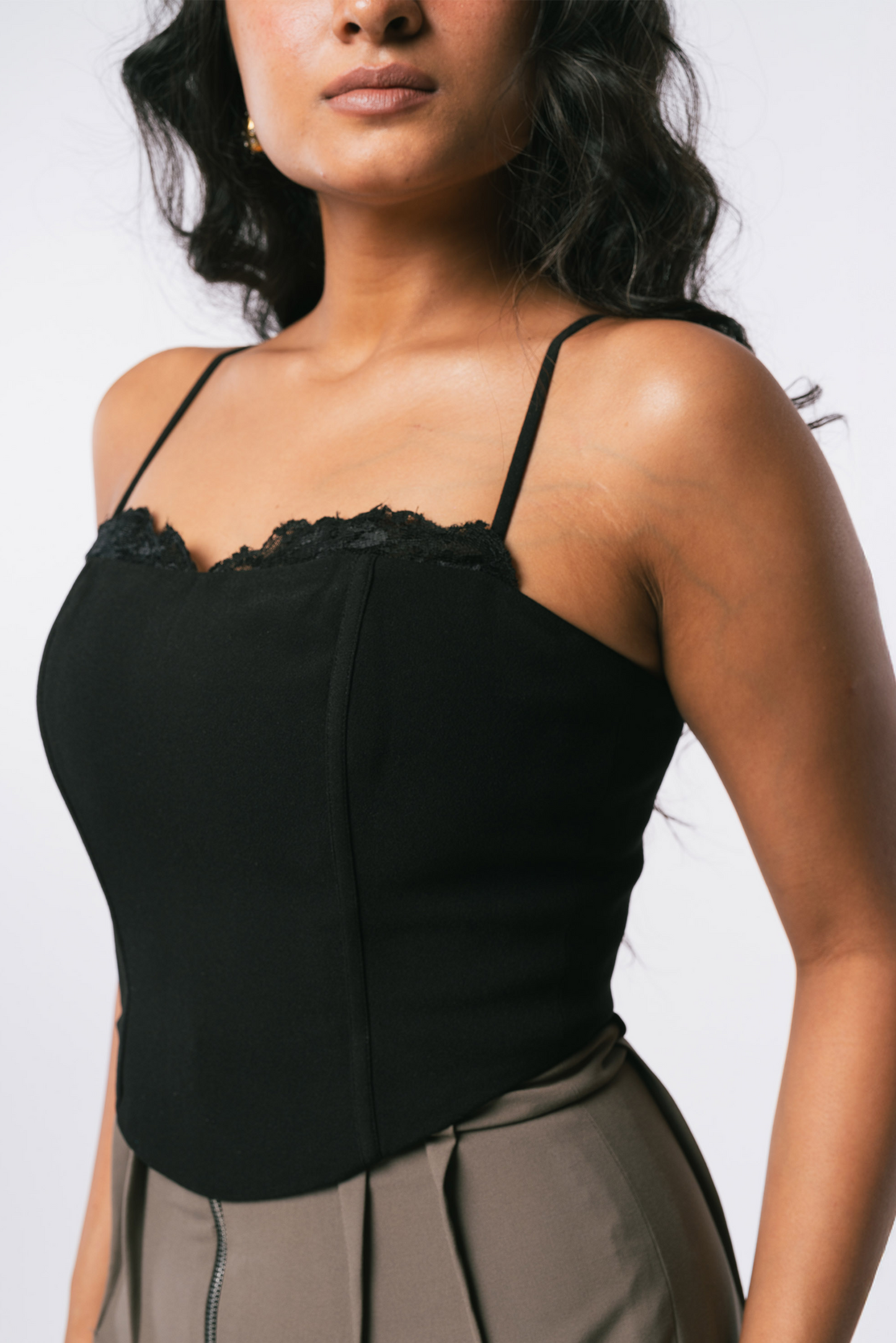 Black Lace Corset
