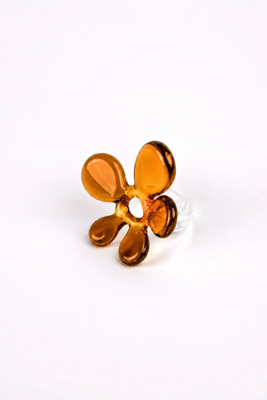The Flower Ring in Brown
