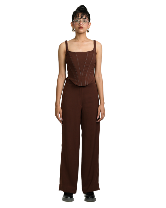 Knotty Corset - Brown